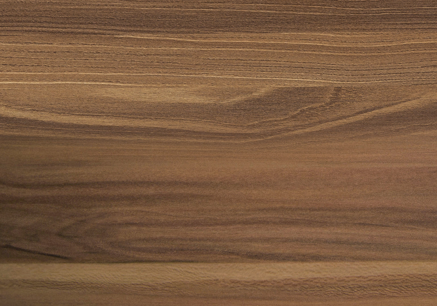 Rich dark walnut wood veneer with horizontal grain for furniture applications