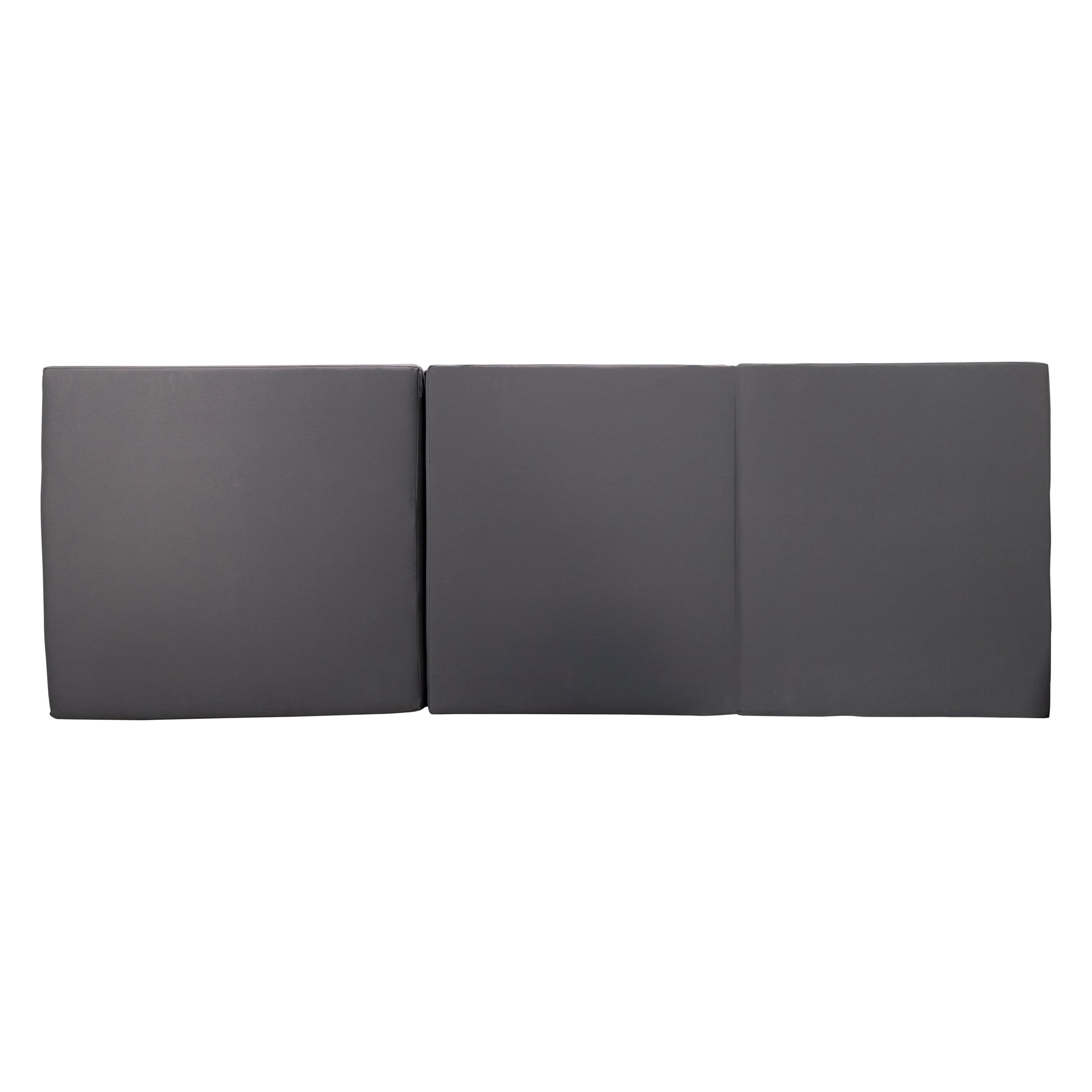 Dark grey fabric headboard panels modern bedroom accent piece
