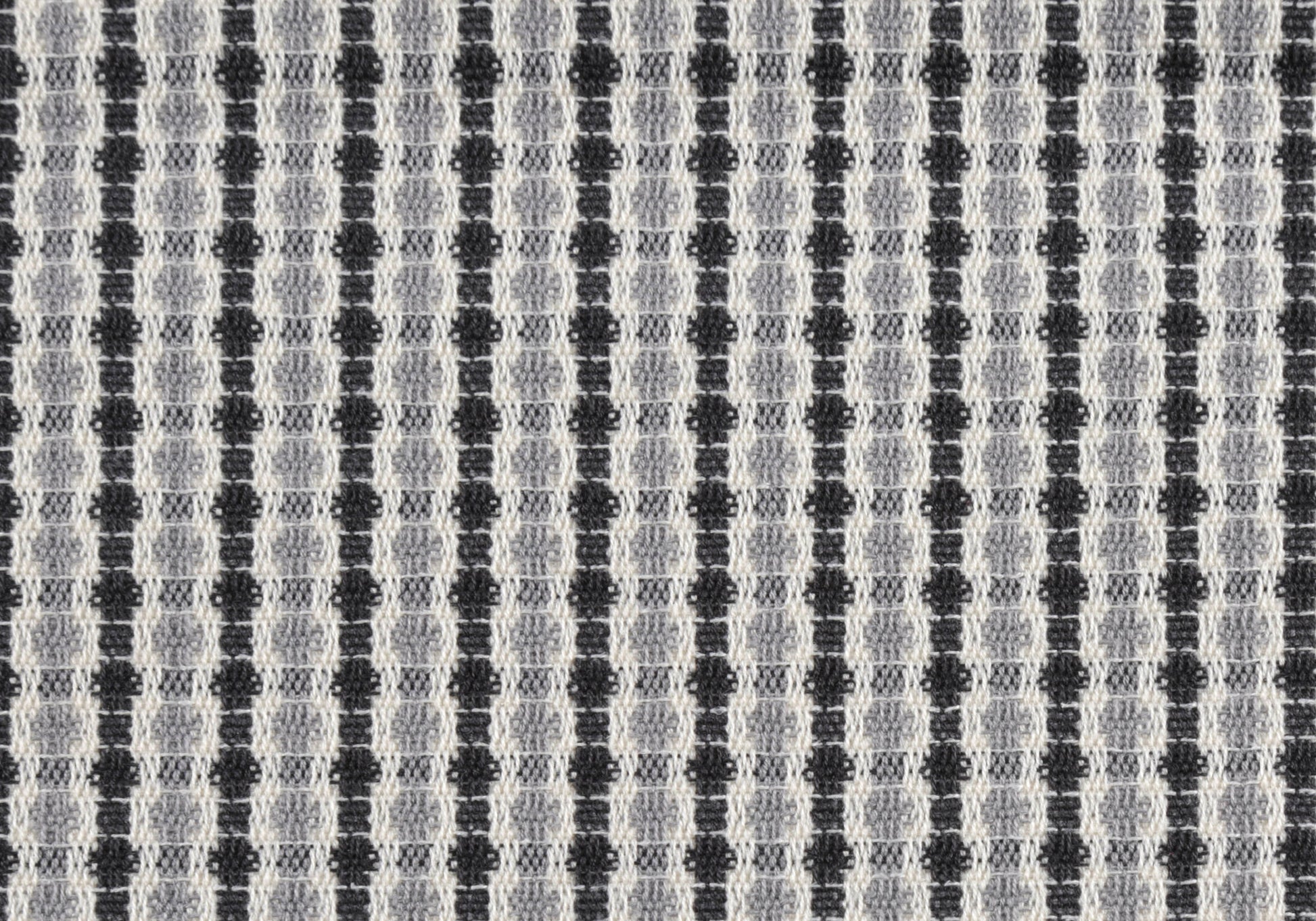 Gray and black checked fabric texture ideal for upholstery and decor accents