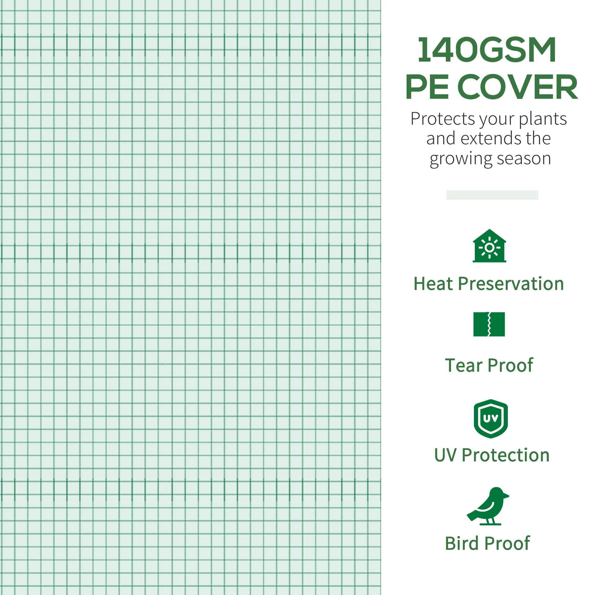 GSM PE cover for greenhouses offering heat preservation and UV protection