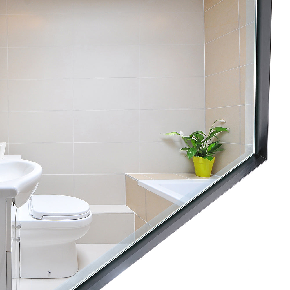 Modern white toilet with a concealed cistern ideal for small bathrooms