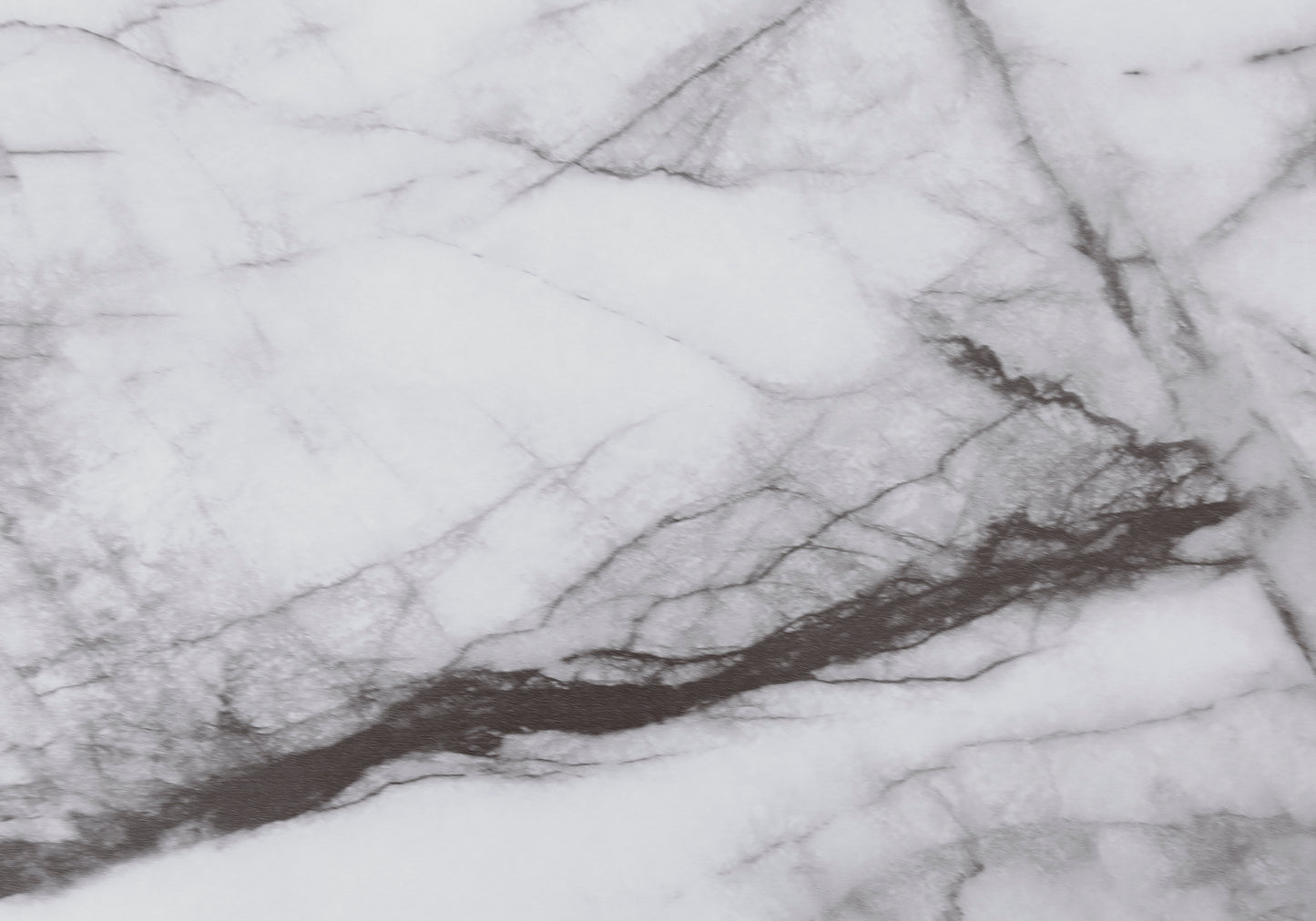 White marble textured vinyl flooring with dark grey veins for modern kitchens