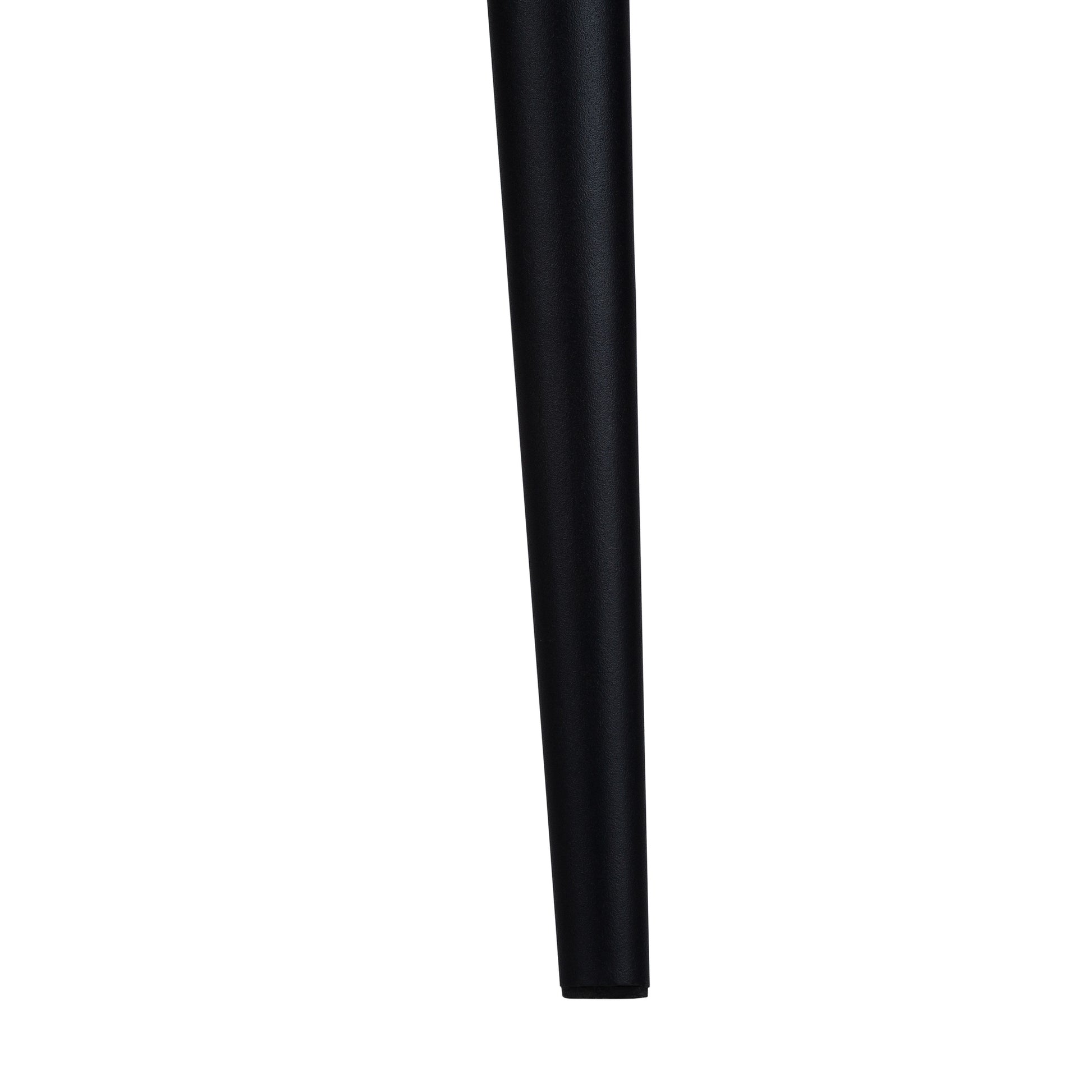Textured black metal tapered furniture leg