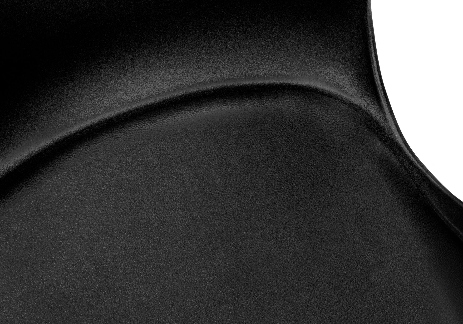 Textured black faux leather automotive car seat detail