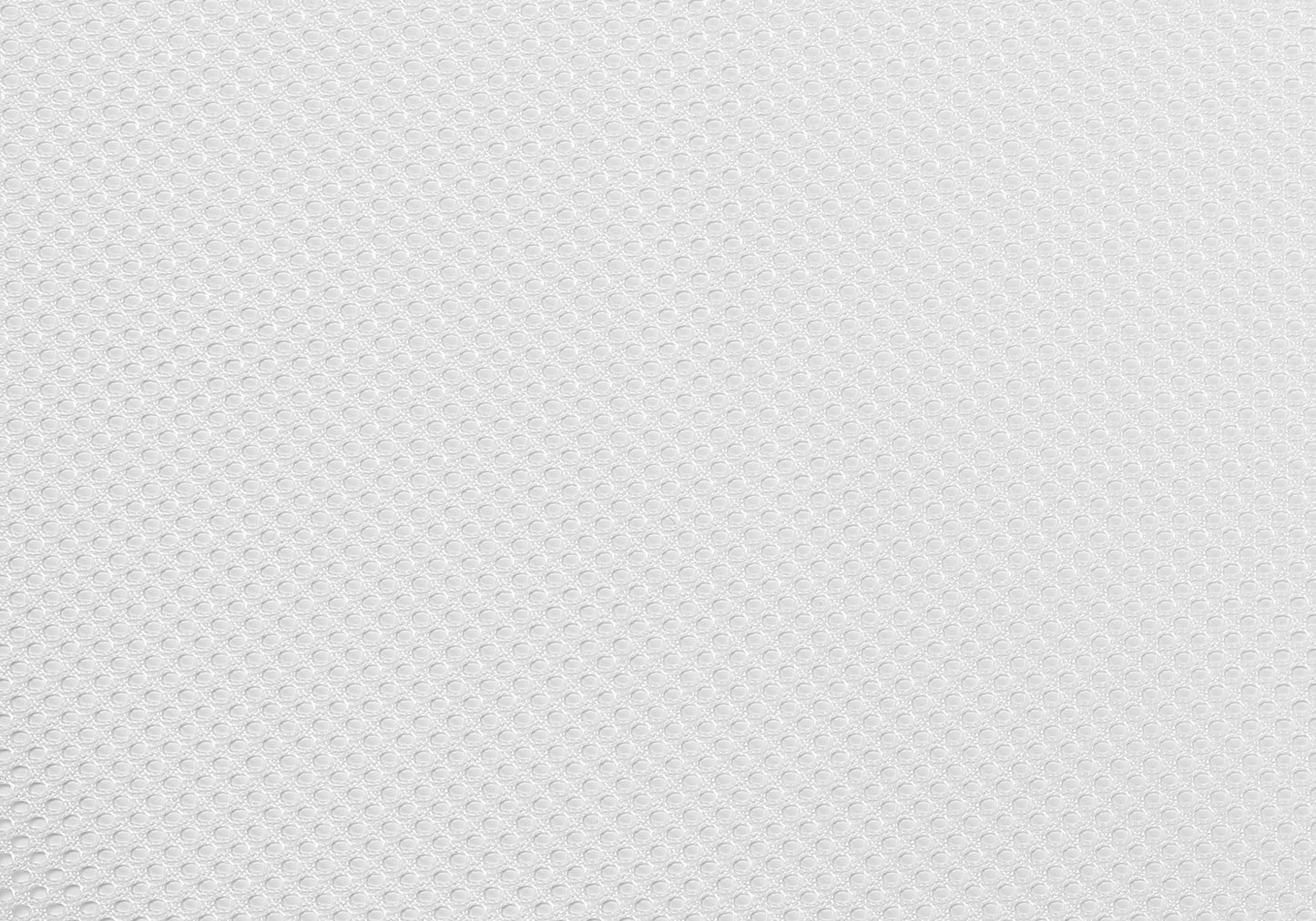 White mesh fabric with a subtle hexagonal pattern ideal for athletic apparel