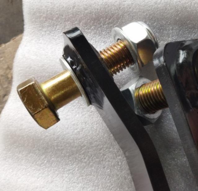Hex bolt and nut assembly gold and silver for heavyduty applications