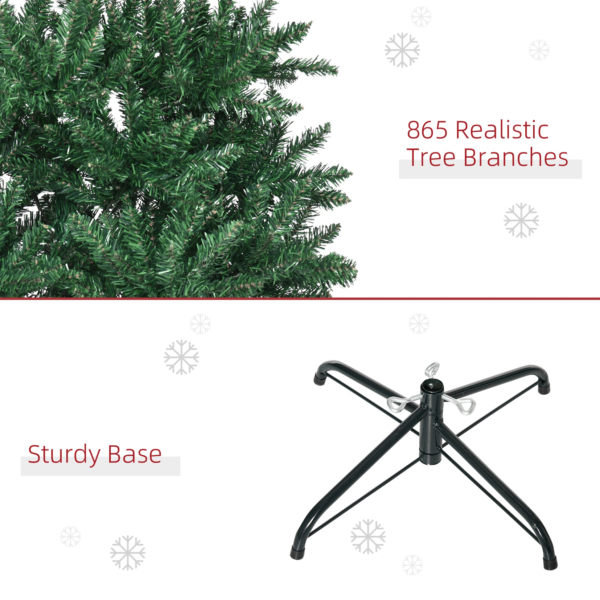 Closeup of realistic green Christmas tree branches with  branches for a full look