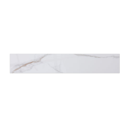 White marble tile with subtle gold veining