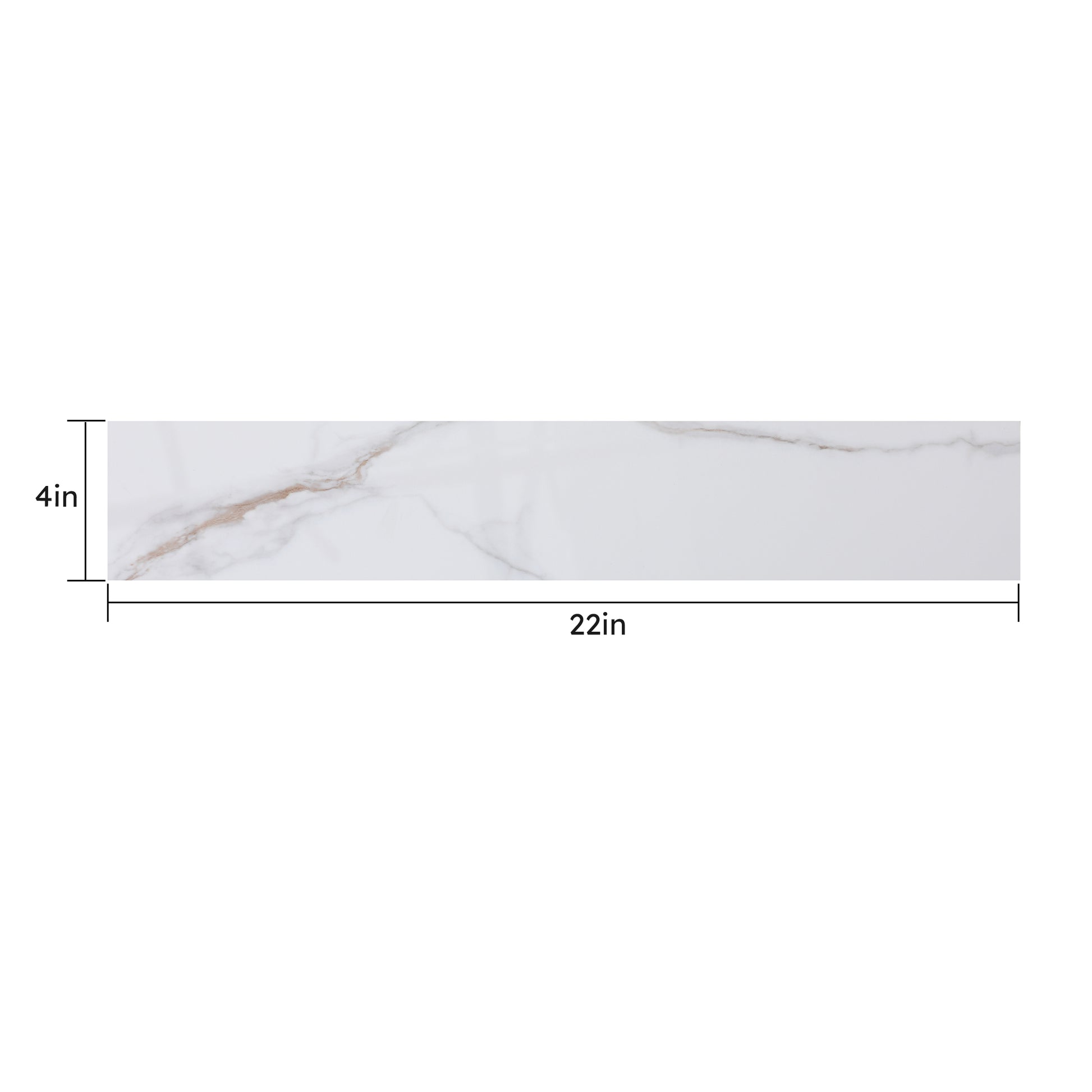 White marble tile with gold veining x inches
