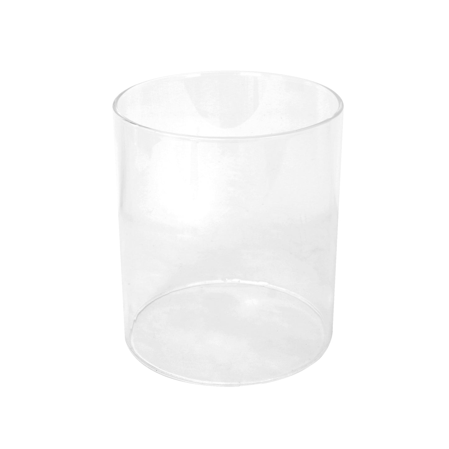 Clear glass cylinder vase perfect for floral arrangements and home decor