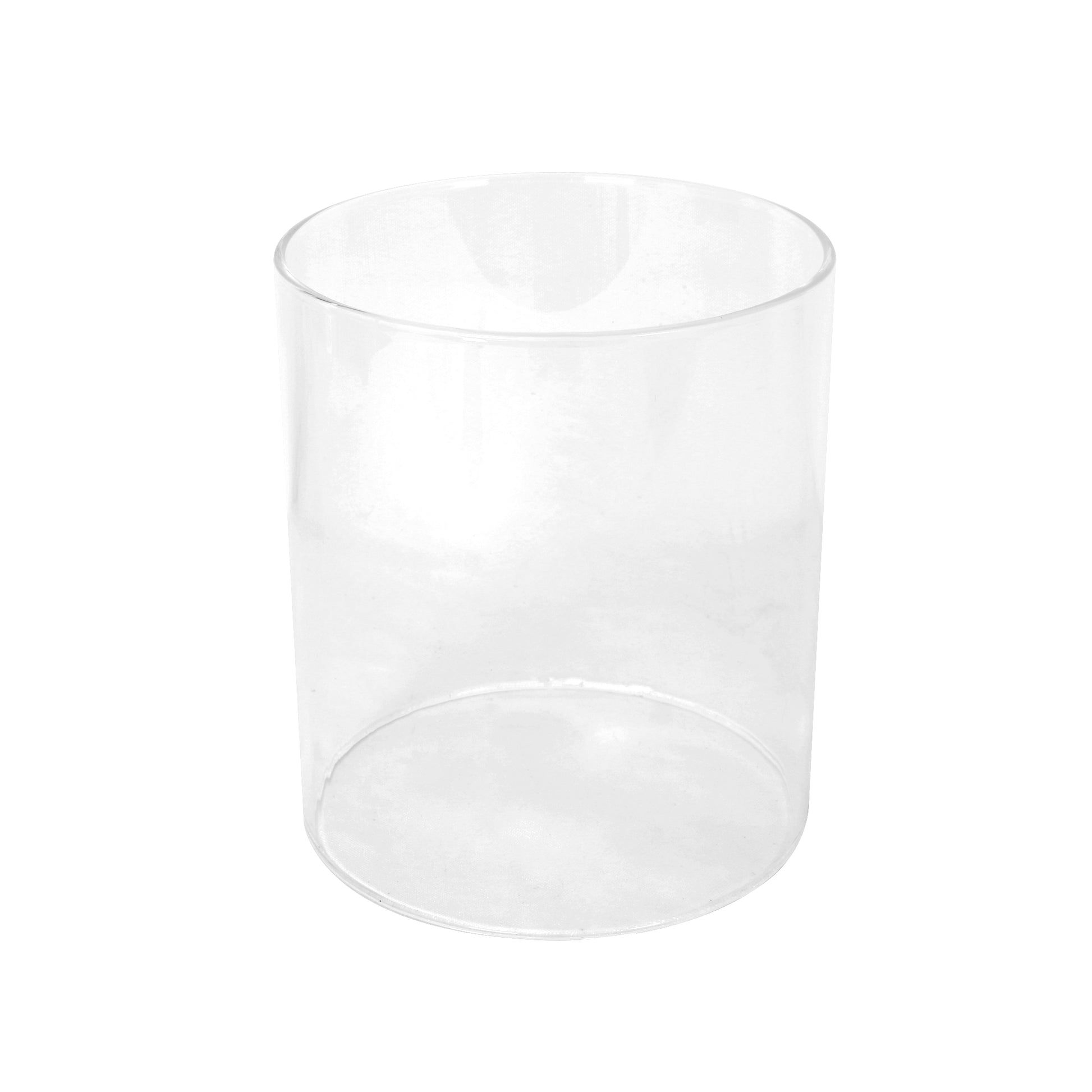 Clear glass cylinder vase perfect for floral arrangements and home decor