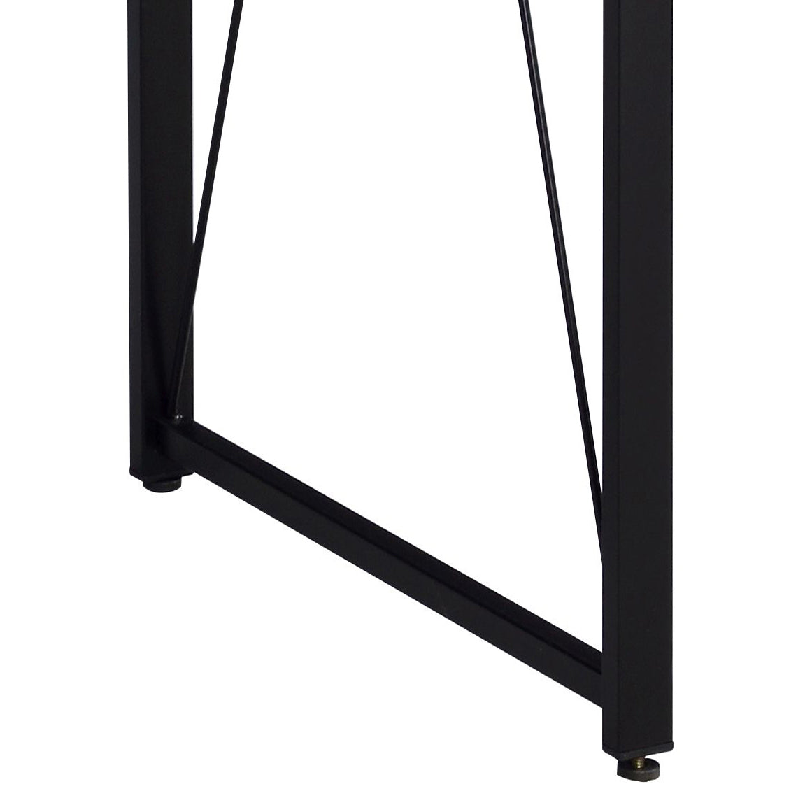Black metal table leg with minimalist design for modern desks