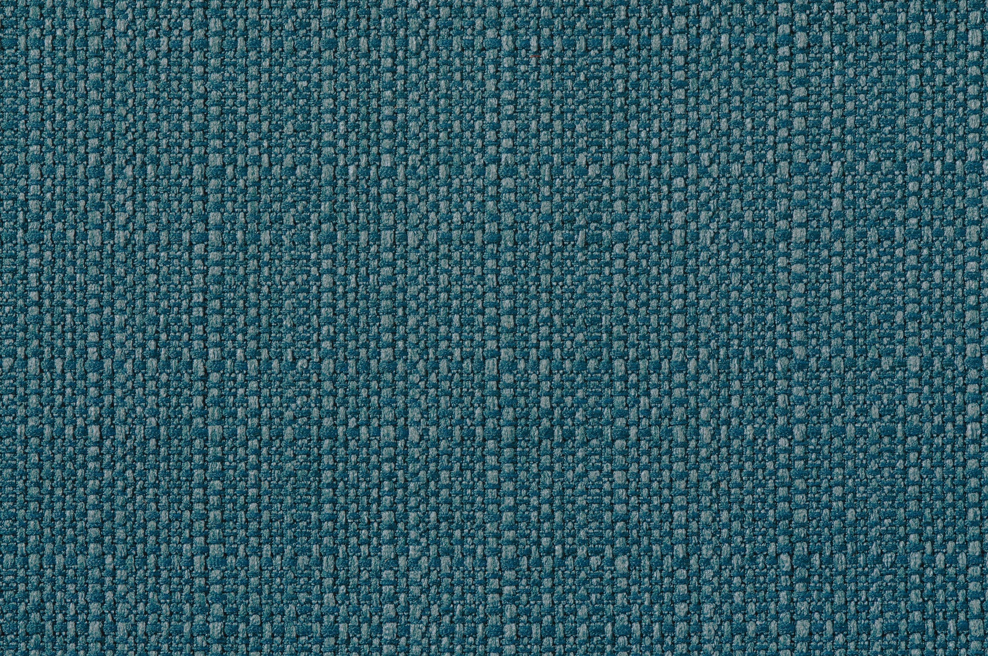 Teal textured weave upholstery fabric with a subtle sheen