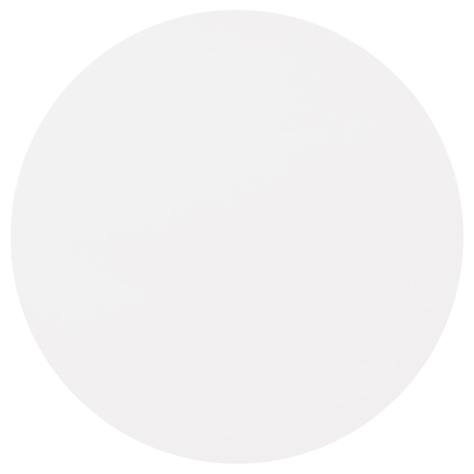 Plain white round tabletop surface ideal for modern dining rooms