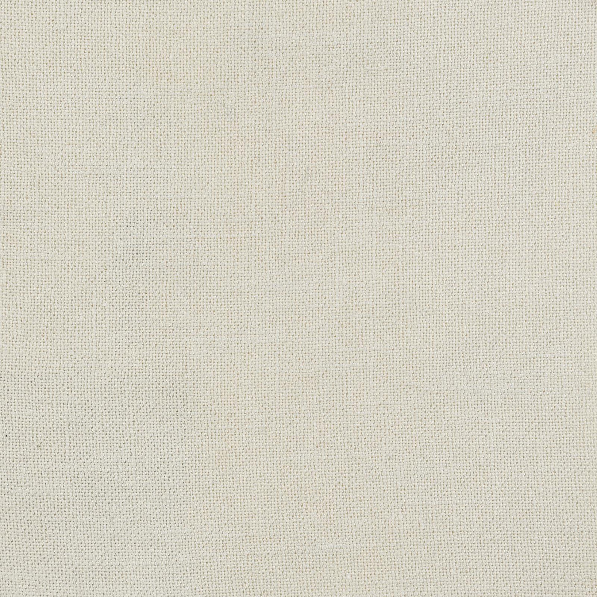 Closeup of a textured natural linen fabric in a soft ivory hue
