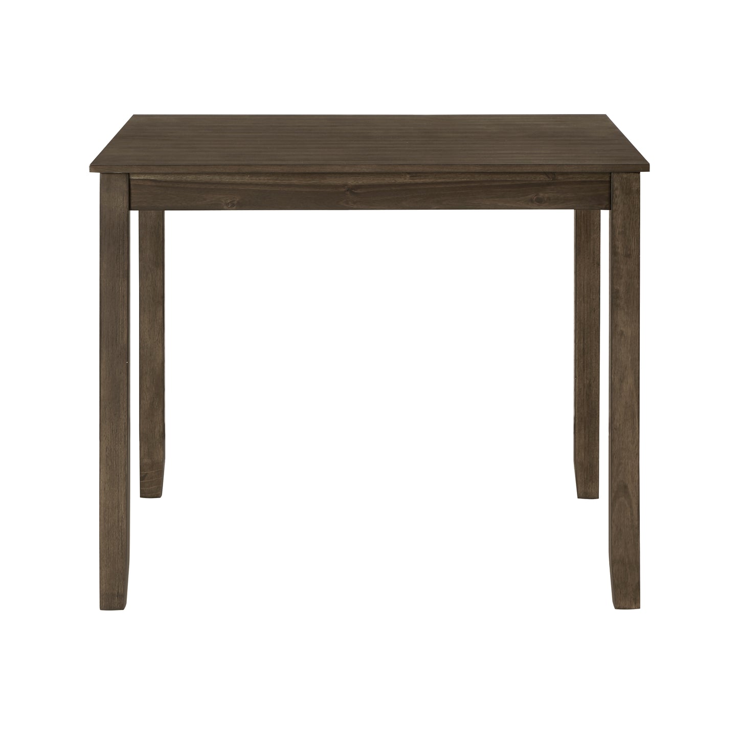 Dark brown wooden square dining table perfect for small spaces