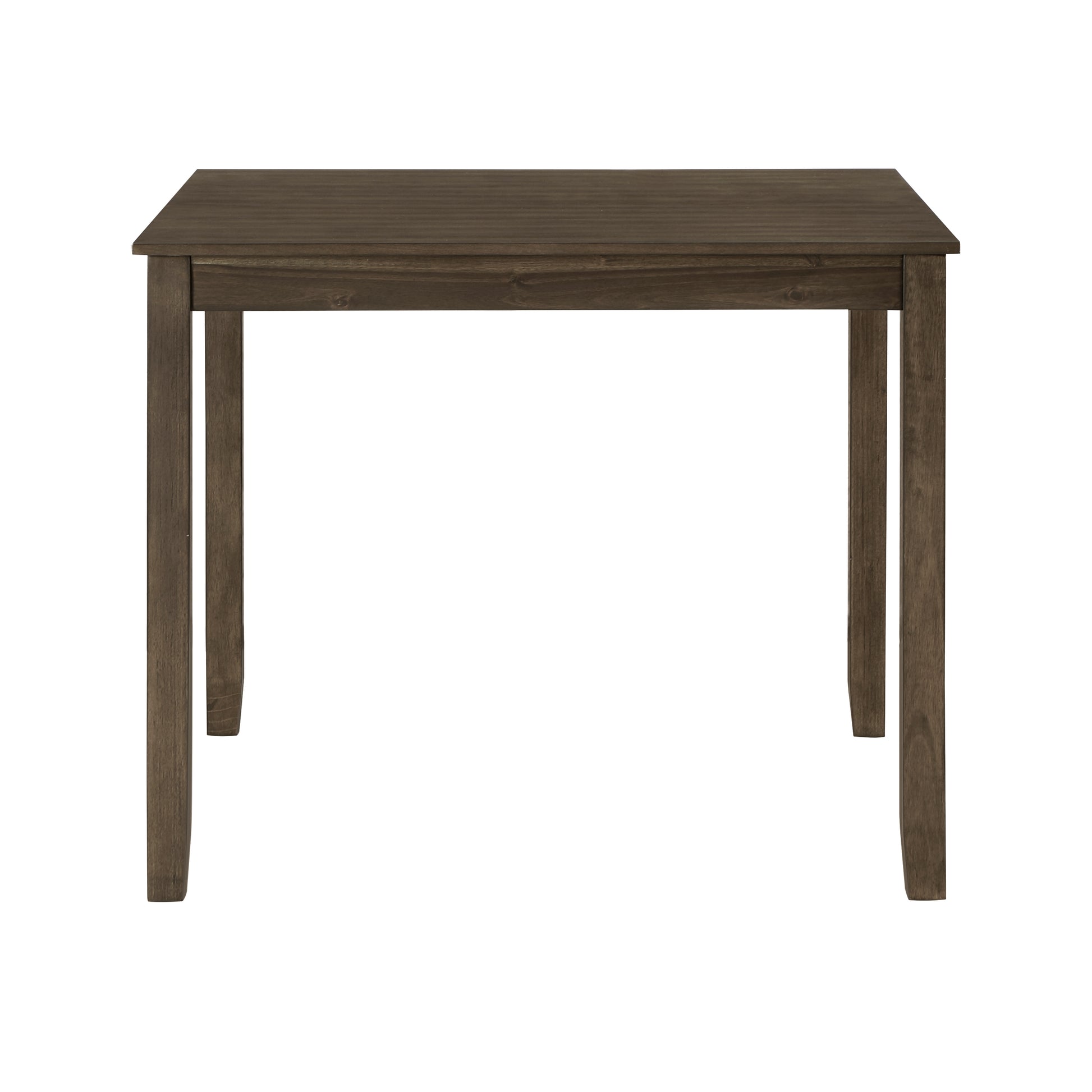 Dark brown wooden square dining table perfect for small spaces