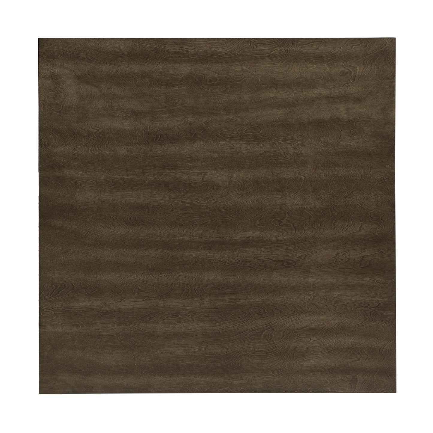 Dark brown wood veneer with swirling grain pattern
