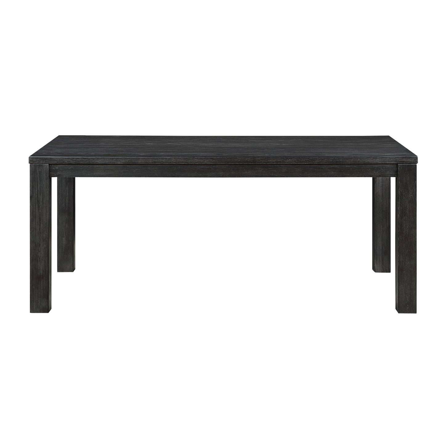 Dark oak dining table with a clean modern design