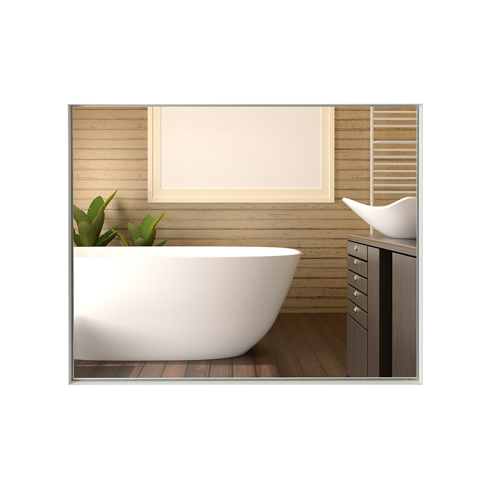 Freestanding white ceramic bathtub with smooth curves modern bathroom design