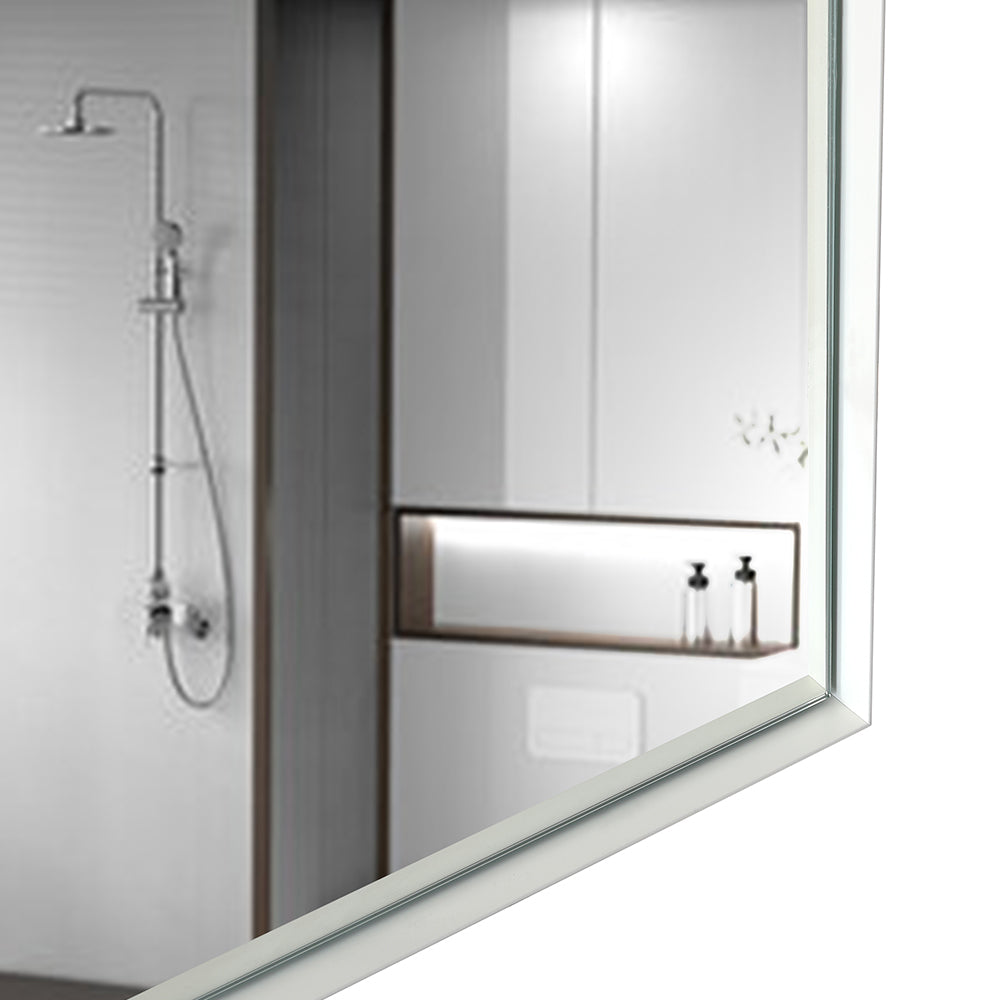 Modern chrome showerhead and faucet with adjustable height for comfort