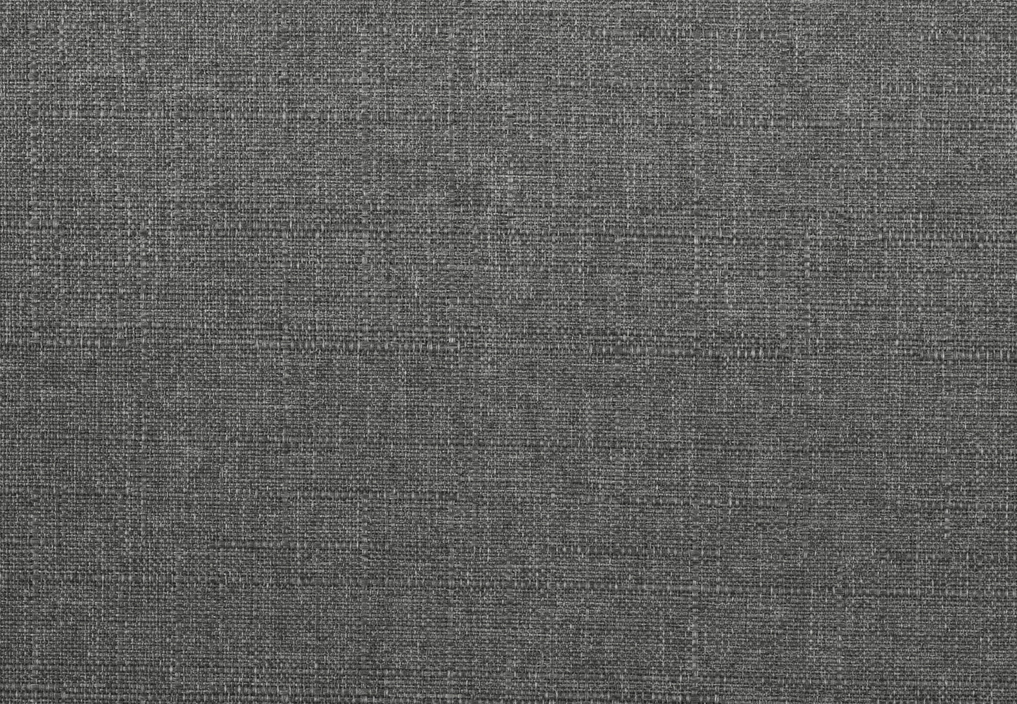 Closeup of textured dark grey woven fabric perfect for upholstery