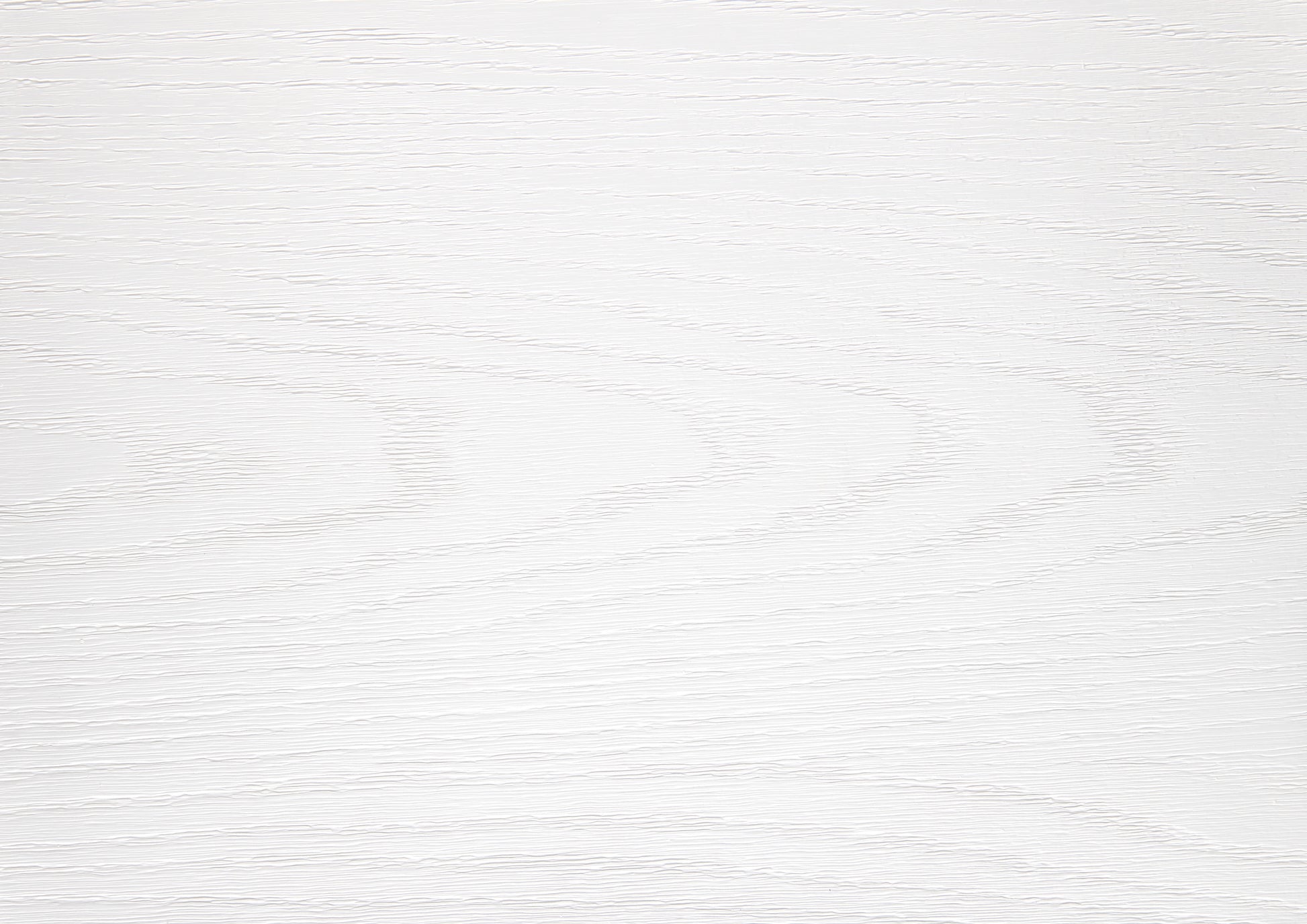 Closeup of white textured wallpaper with horizontal grain pattern