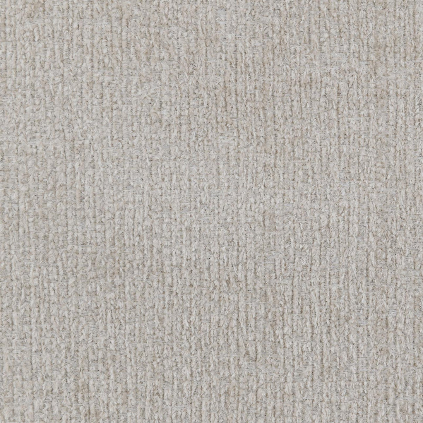 Closeup of beige tweed fabric with visible textured weave and lightcolored threads