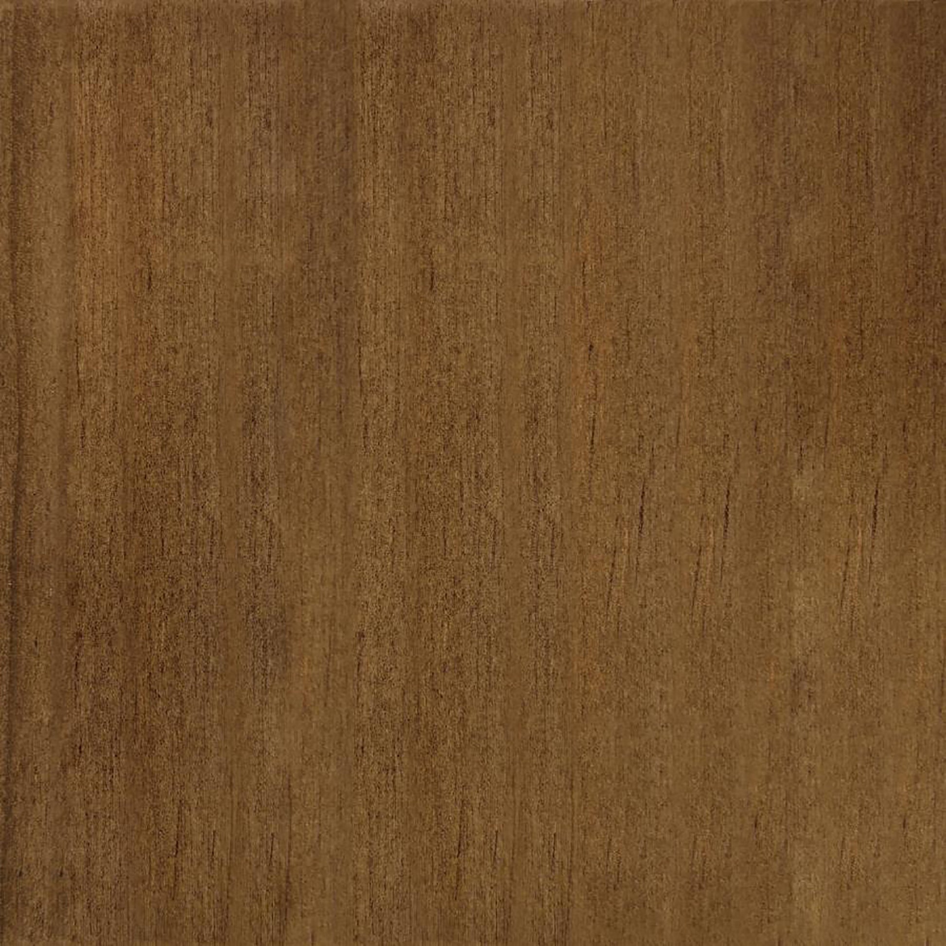 Rich brown walnut wood veneer with fine grain texture