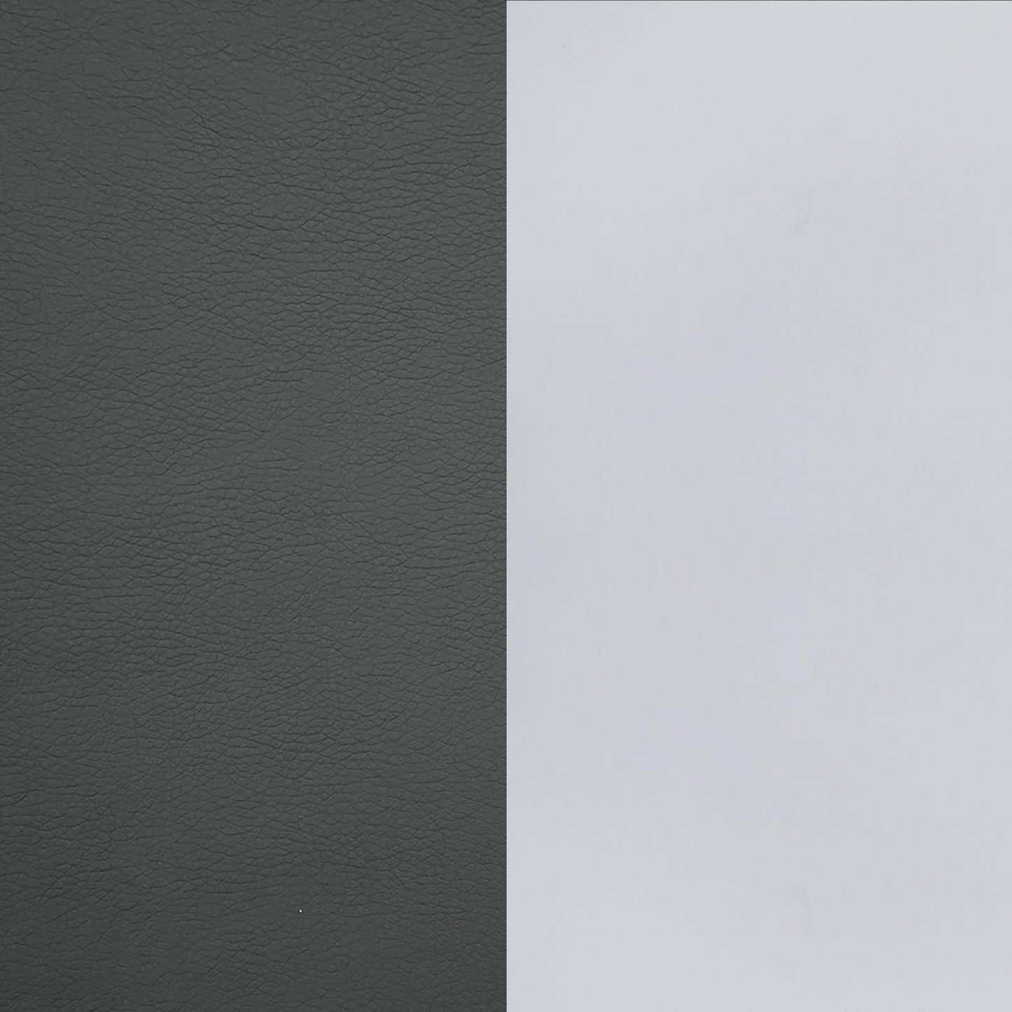 Dark gray textured vegan leather swatch for upholstery