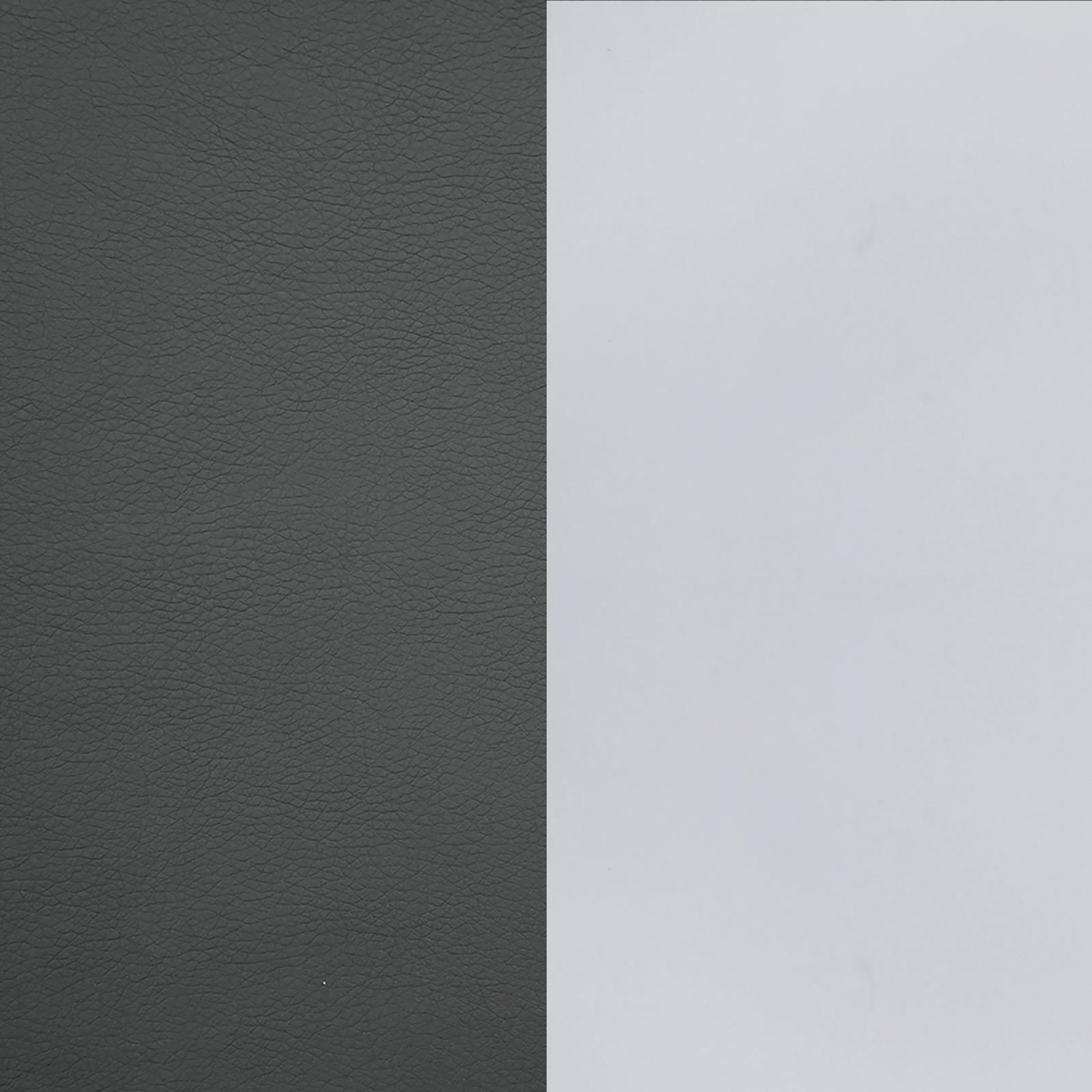 Dark gray textured vegan leather swatch for upholstery