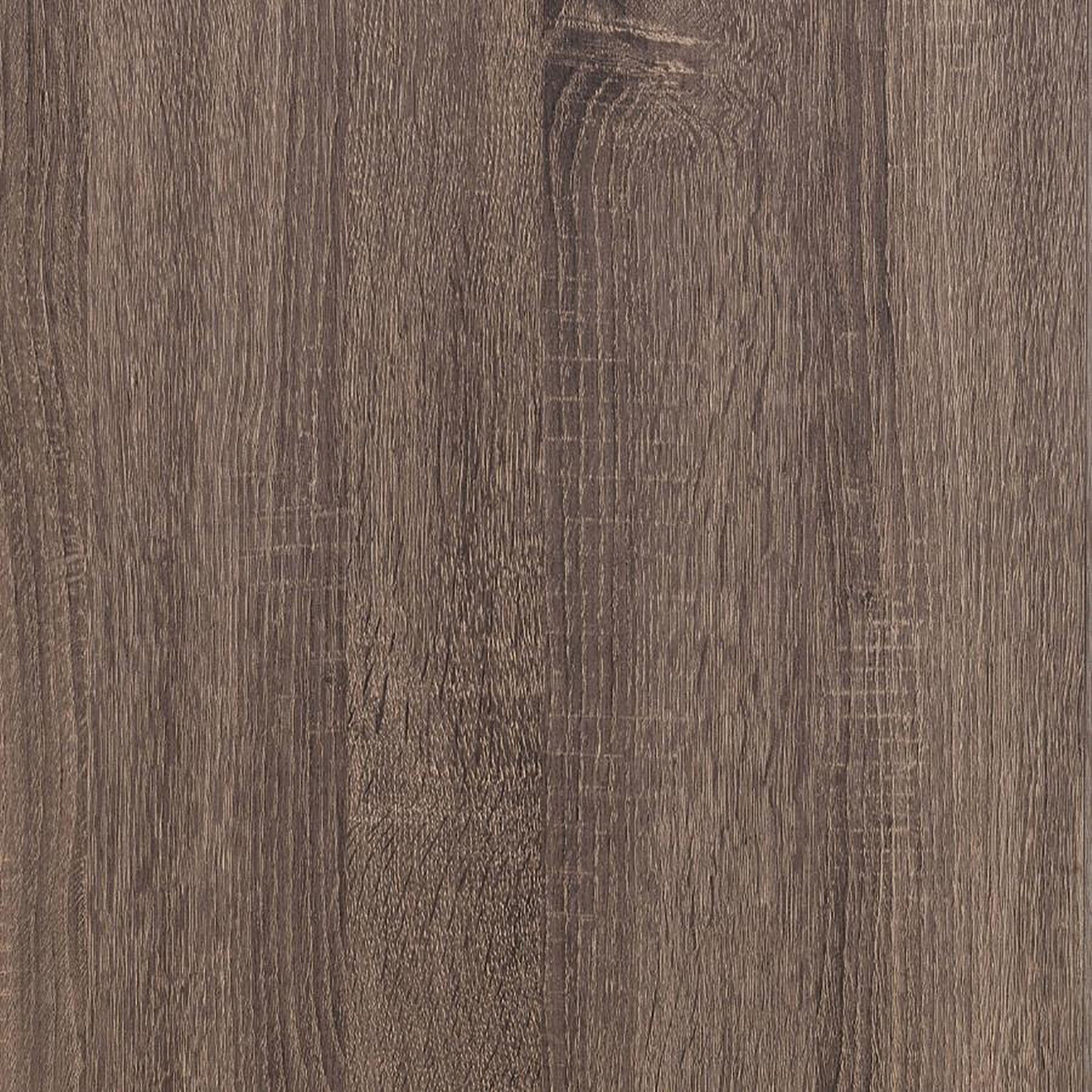 Dark oak veneer with prominent grain texture for furniture panels