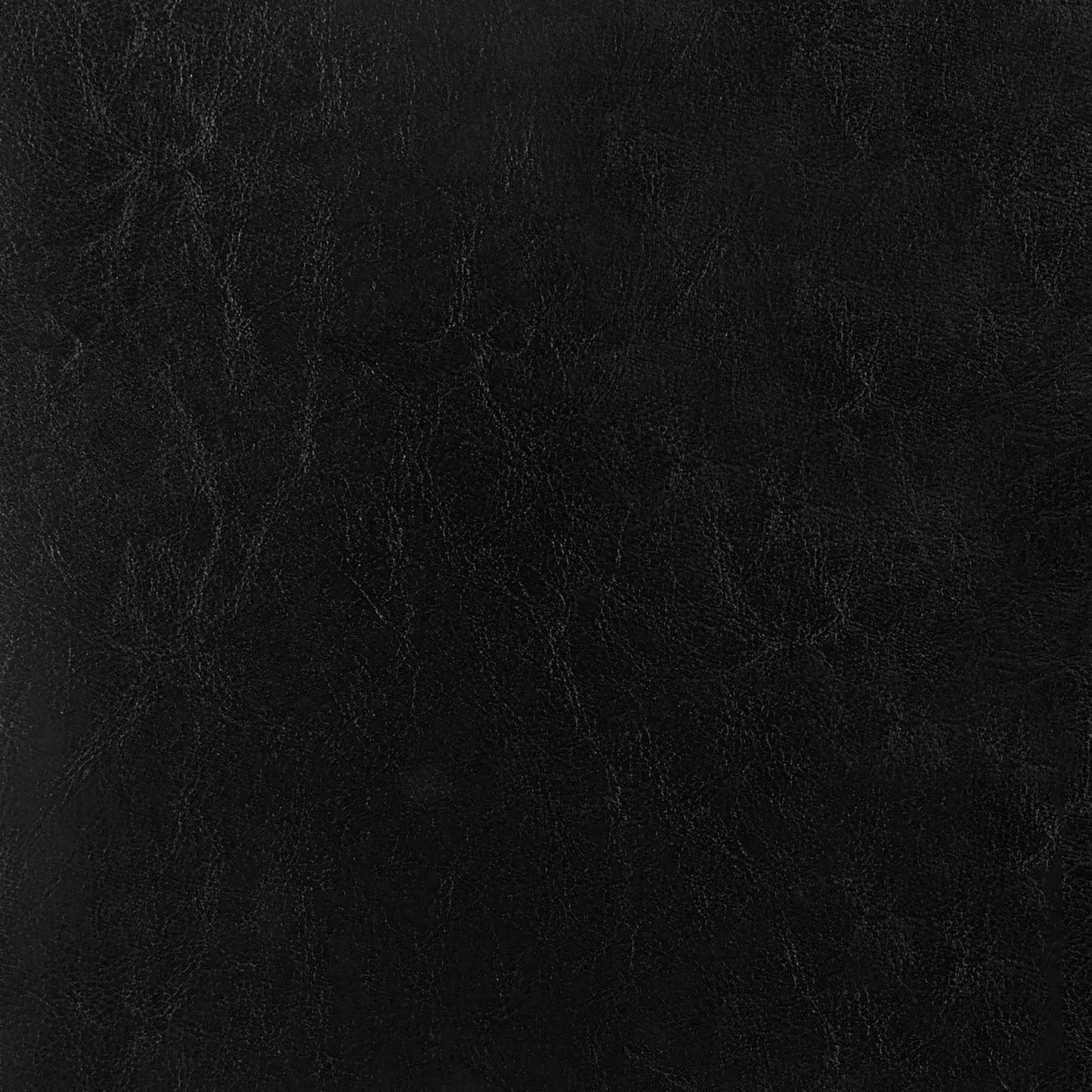 Rich black faux leather texture with subtle grain for upholstery and decor