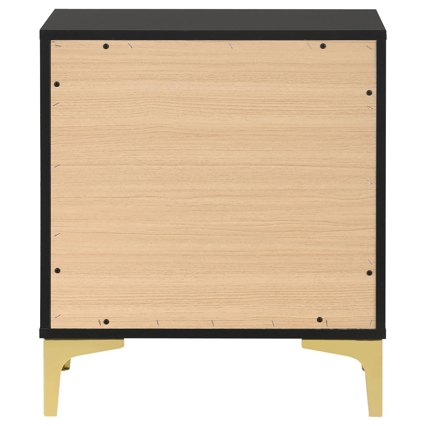 Black and light wood bedside table with gold legs modern bedroom furniture
