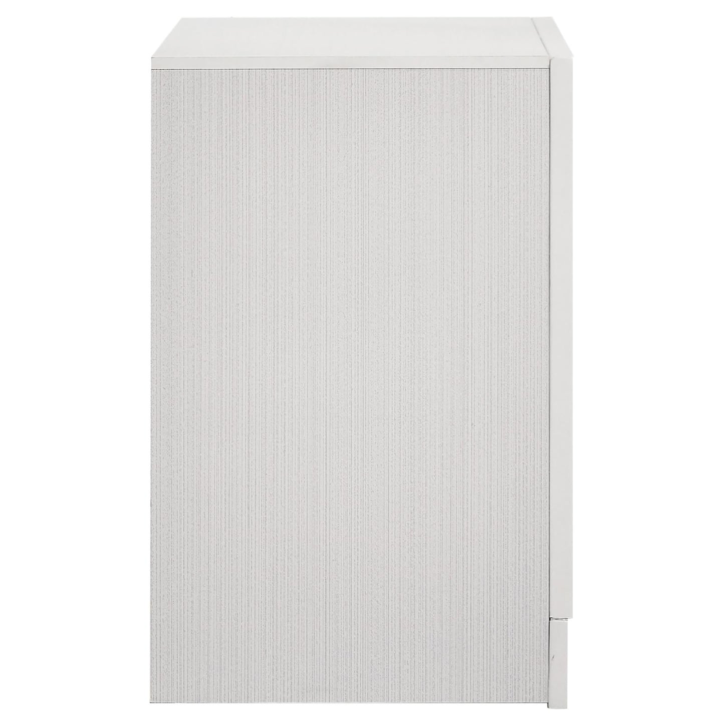 White textured bedside table minimalist design perfect for modern bedrooms