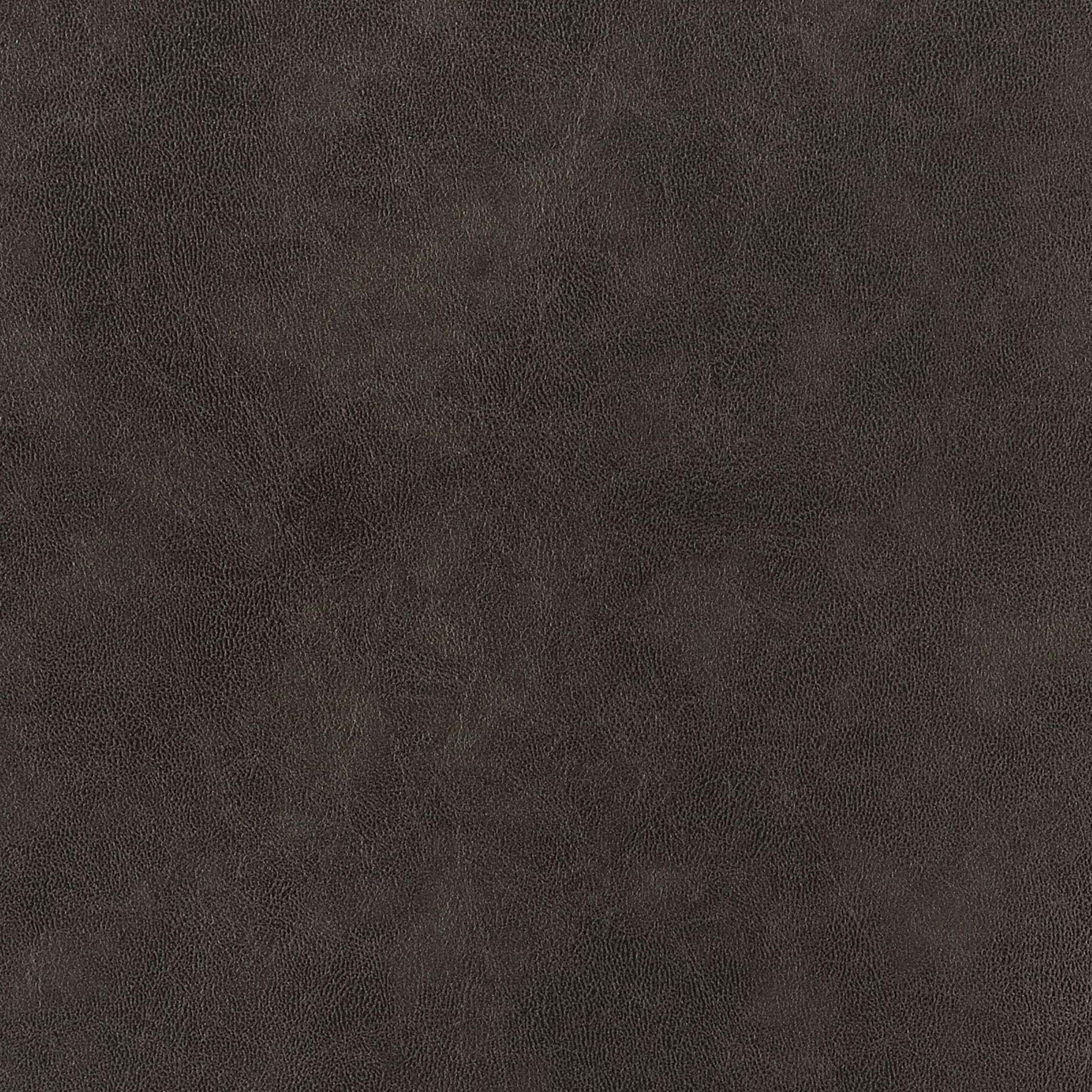 Dark brown textured faux leather upholstery swatch