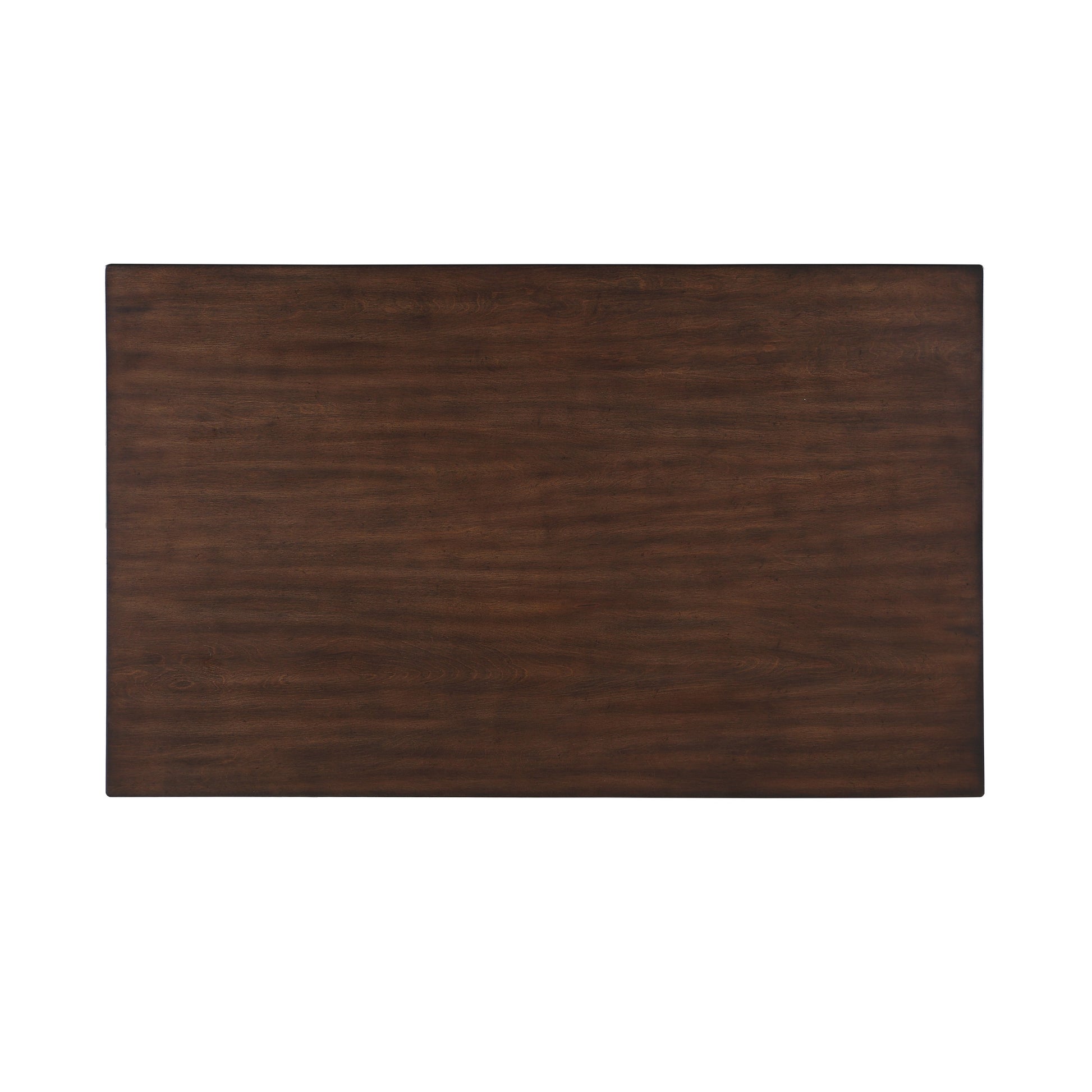 Dark walnut wood dining table surface with natural grain patterns