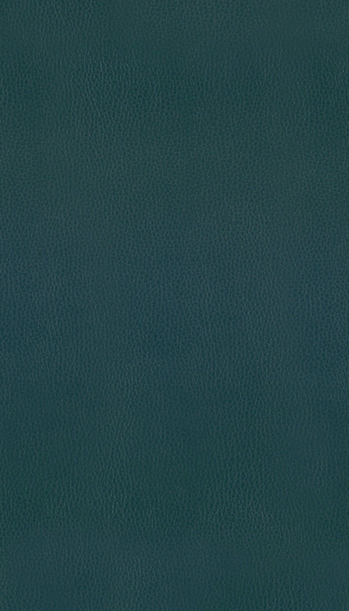 Deep teal genuine leather swatch with pebble texture ideal for upholstery