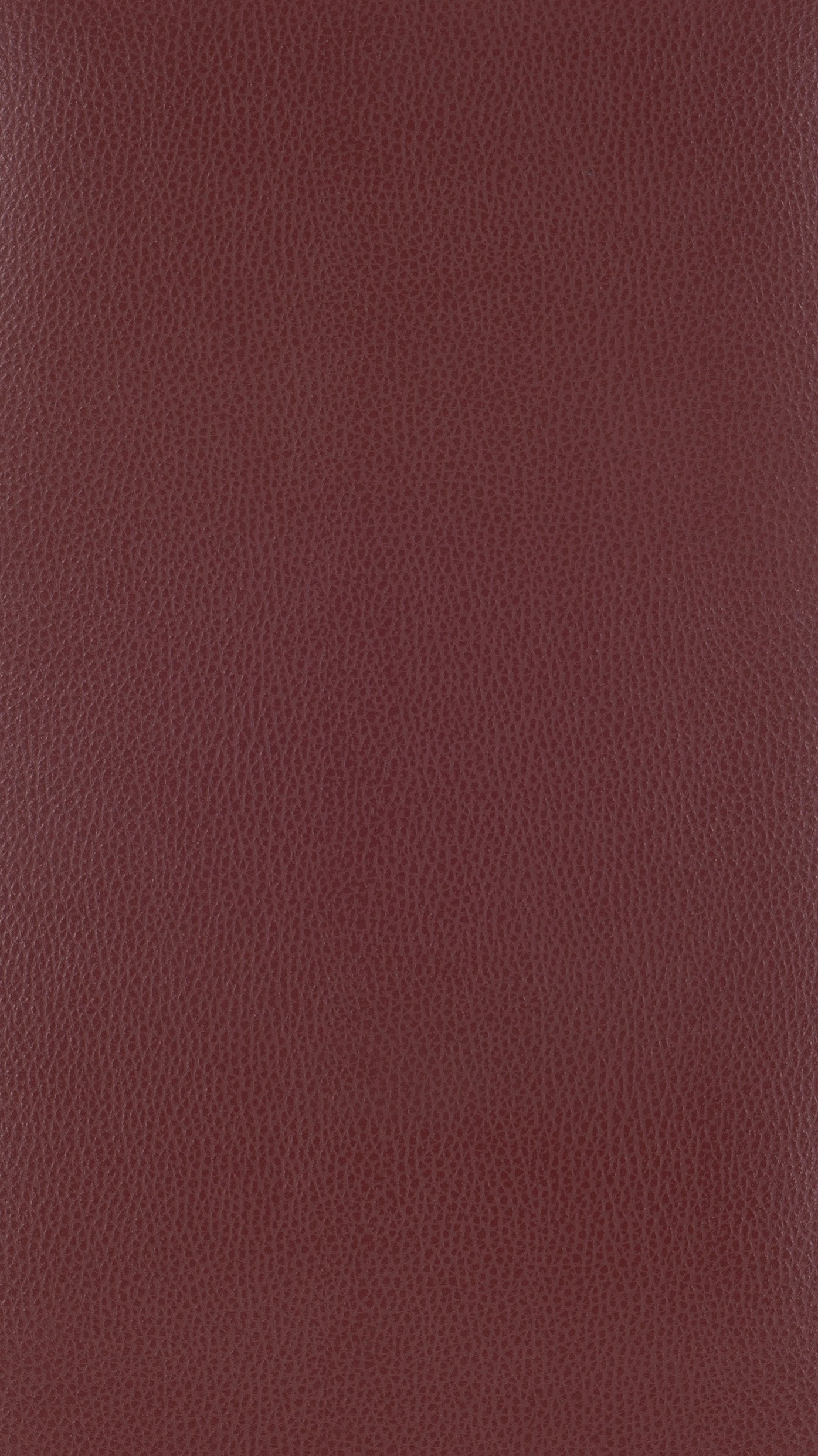 Textured maroon faux leather fabric swatch with a subtle grain pattern