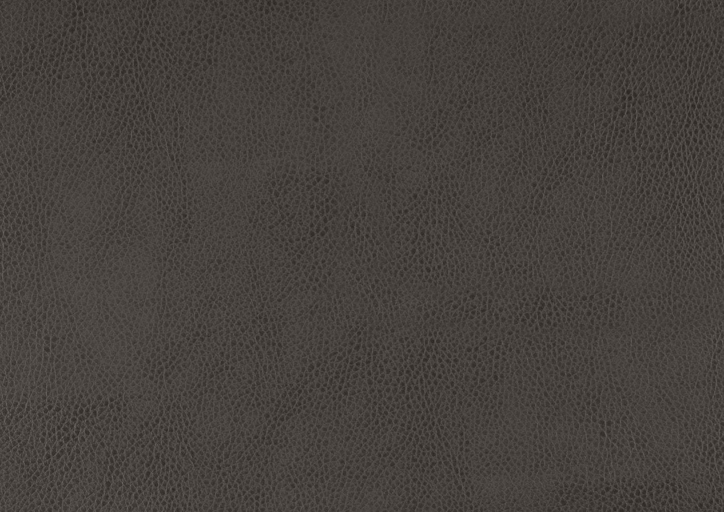 Closeup of dark grey textured faux leather material