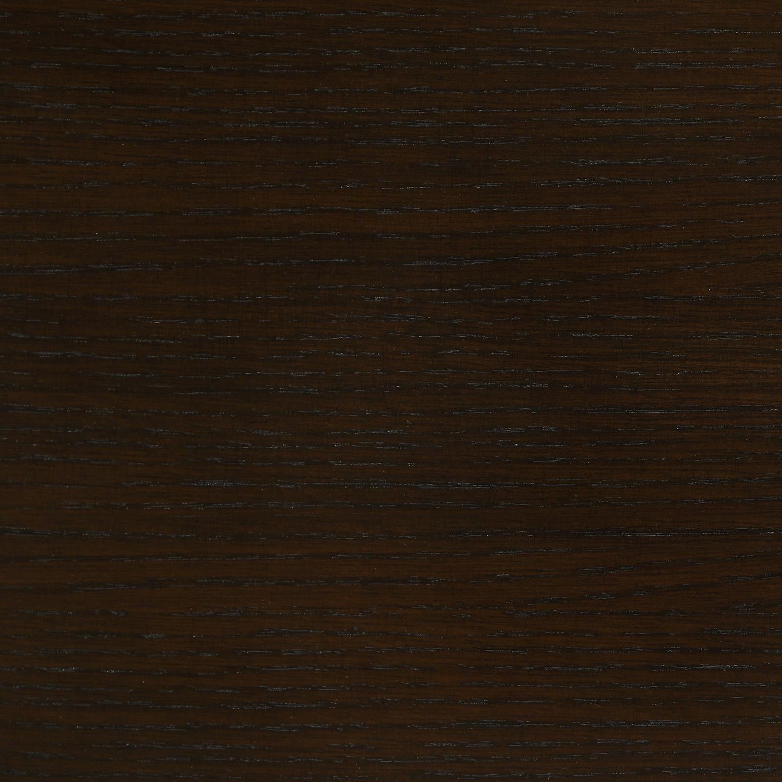 Dark oak wood veneer with fine grain texture