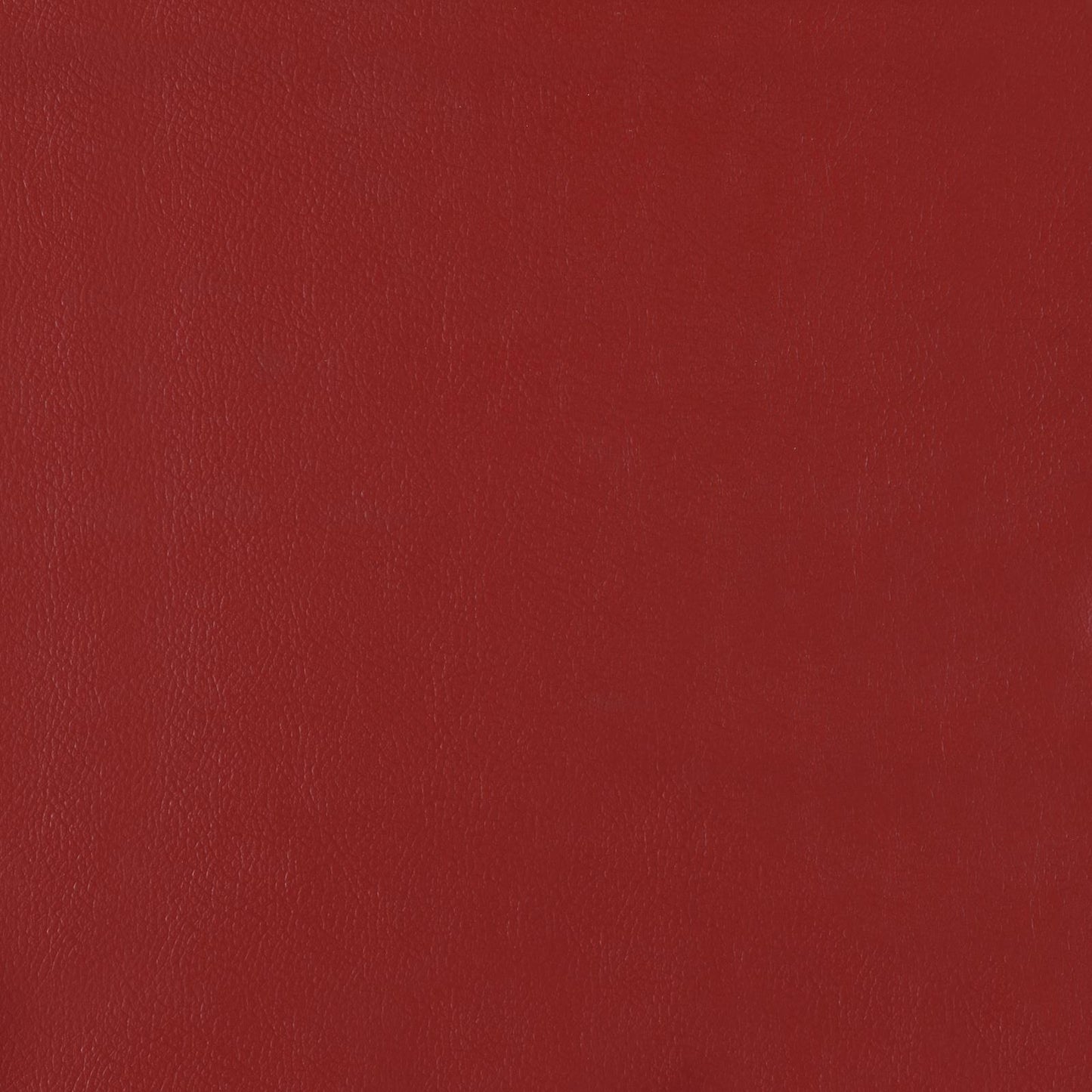Deep red textured faux leather swatch with a matte finish