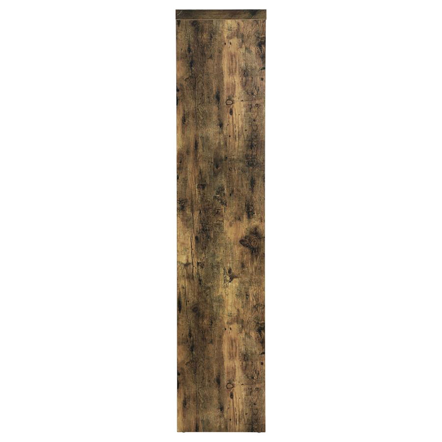 Rustic distressed wood panel with knots and grain details