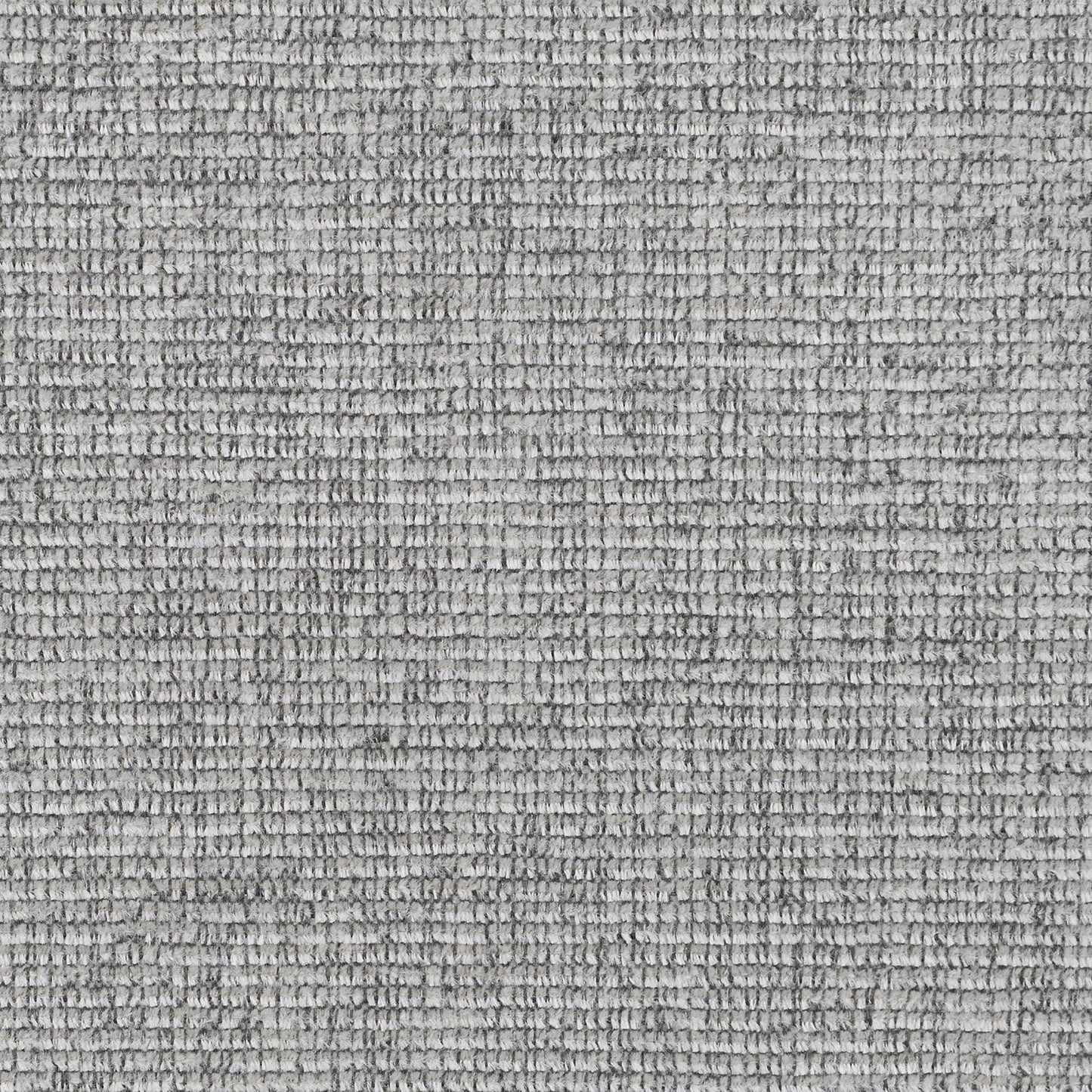 Closeup of textured grey upholstery fabric with a subtle weave pattern