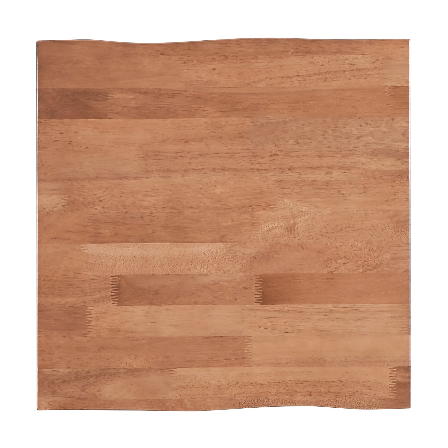 Natural wood cutting board with a butcher block design