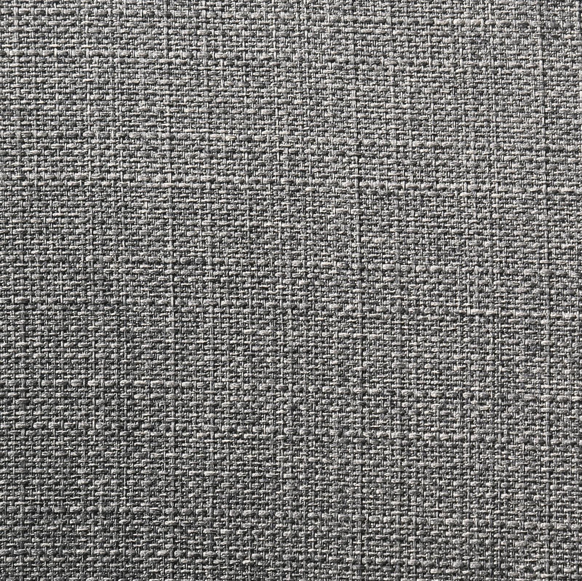 Closeup of grey woven fabric with a textured surface ideal for upholstery