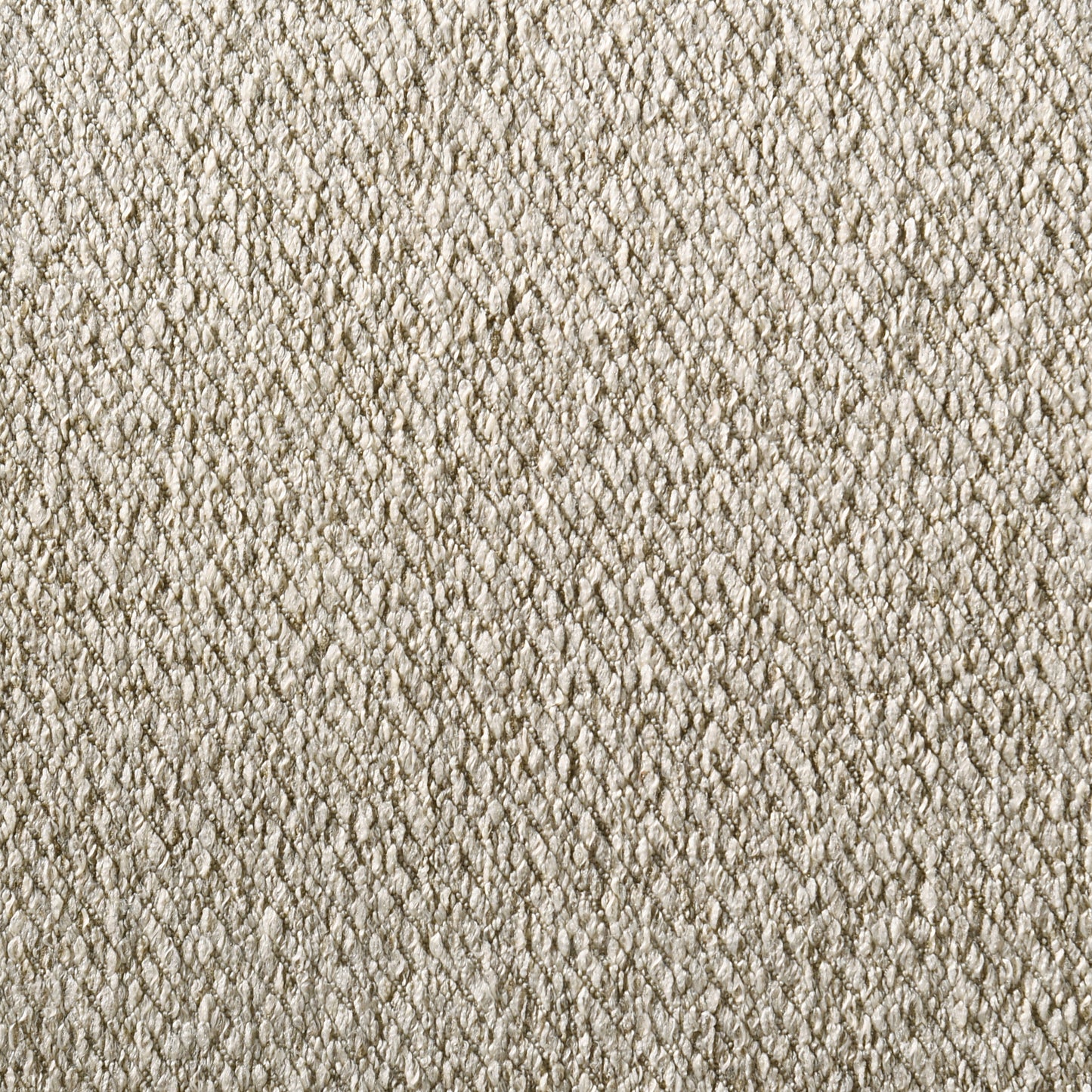 Textured beige upholstery fabric with a woven diamond pattern