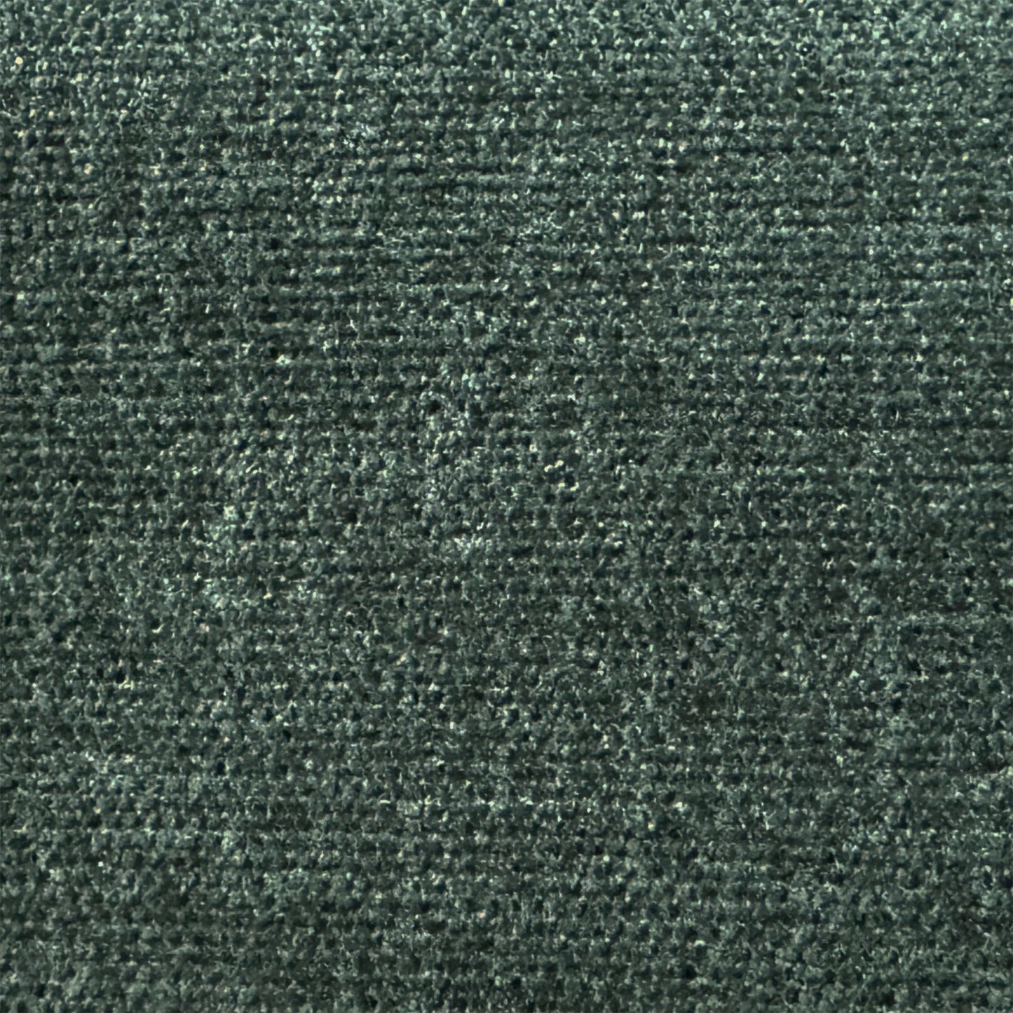 Closeup of dark grey textured upholstery fabric with a subtle sheen