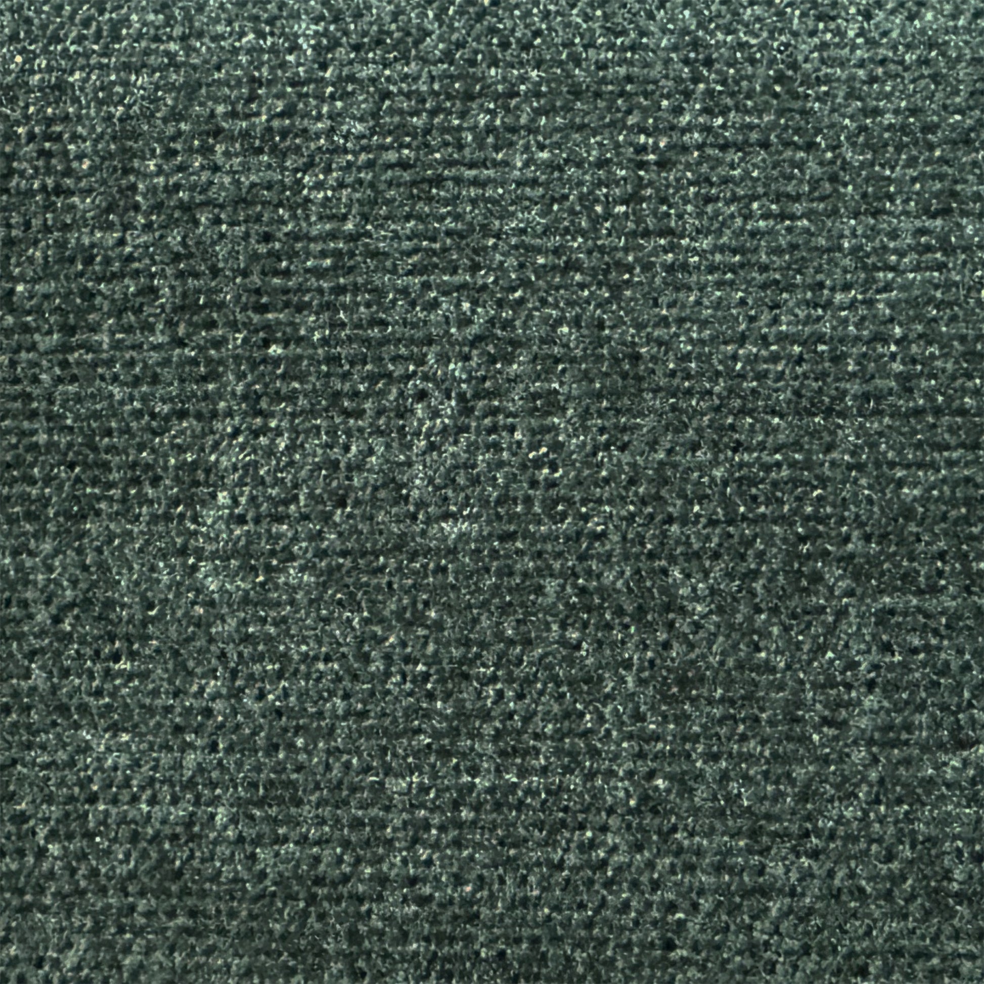 Closeup of dark grey textured upholstery fabric with a subtle sheen