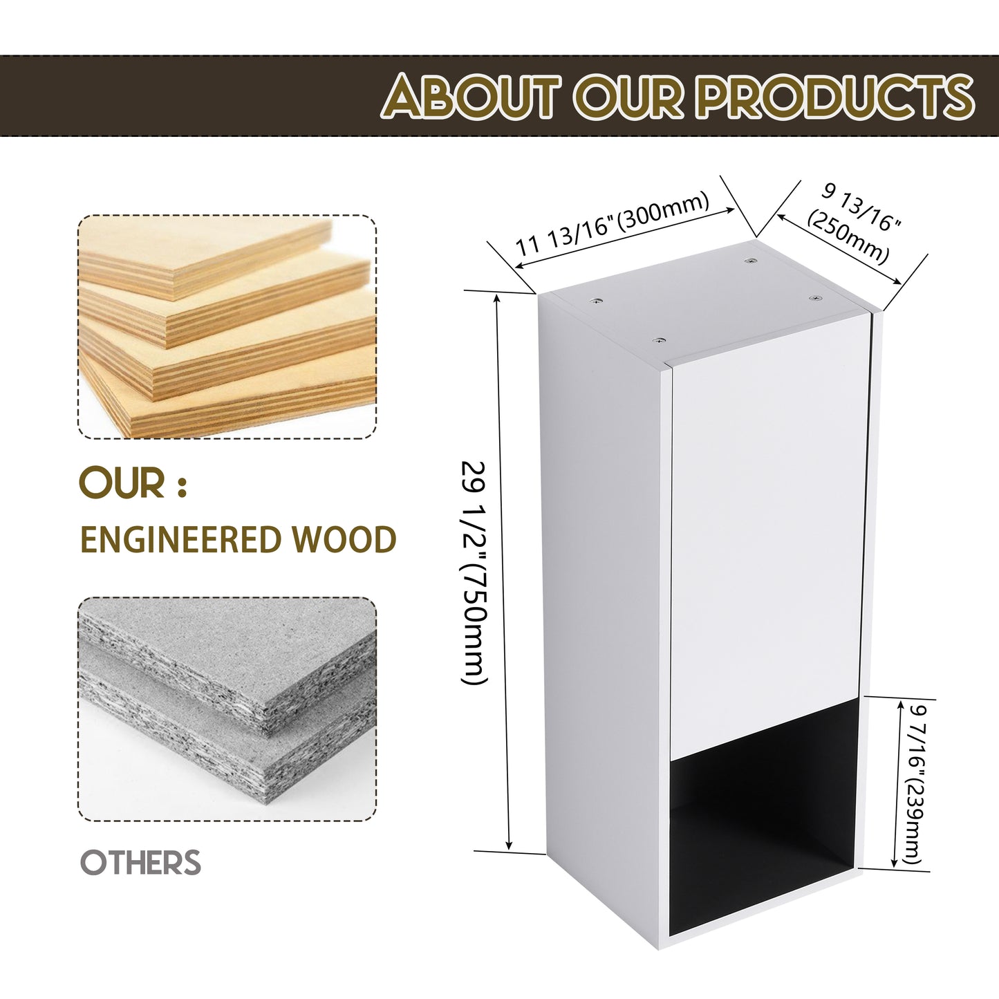 Stacks of smooth lightcolored engineered wood showing layered construction